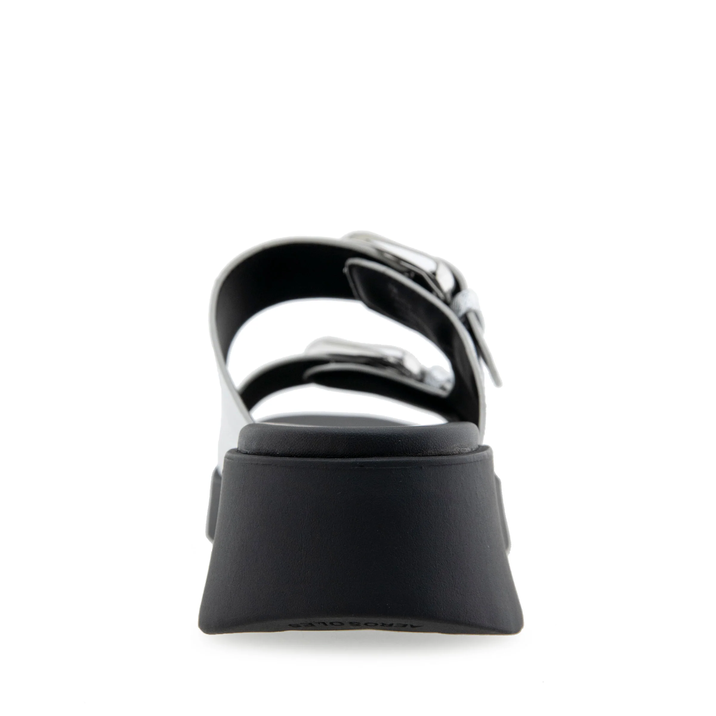 Faith Sandal Sport | Silver Metallic Textured Faux Leather - Image 4