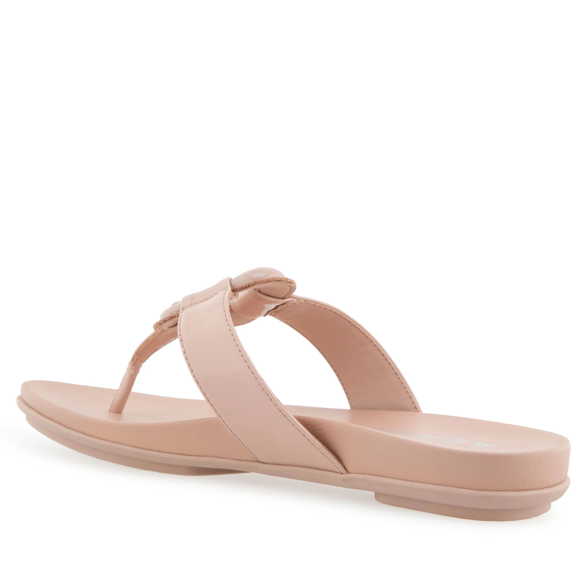 Fallon Sandal Flat | Cipria Patent Faux Leather - Image 2