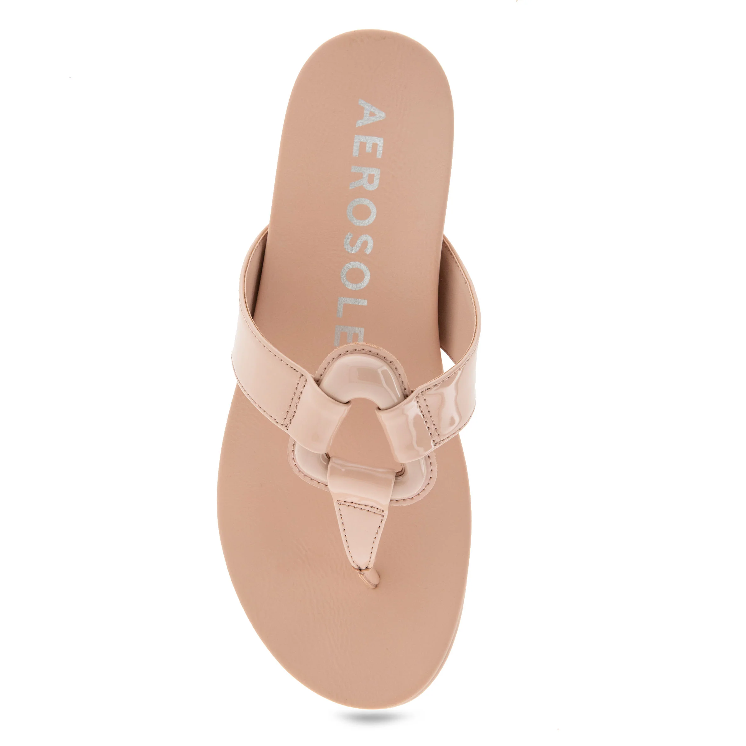 Fallon Sandal Flat | Cipria Patent Faux Leather - Image 3