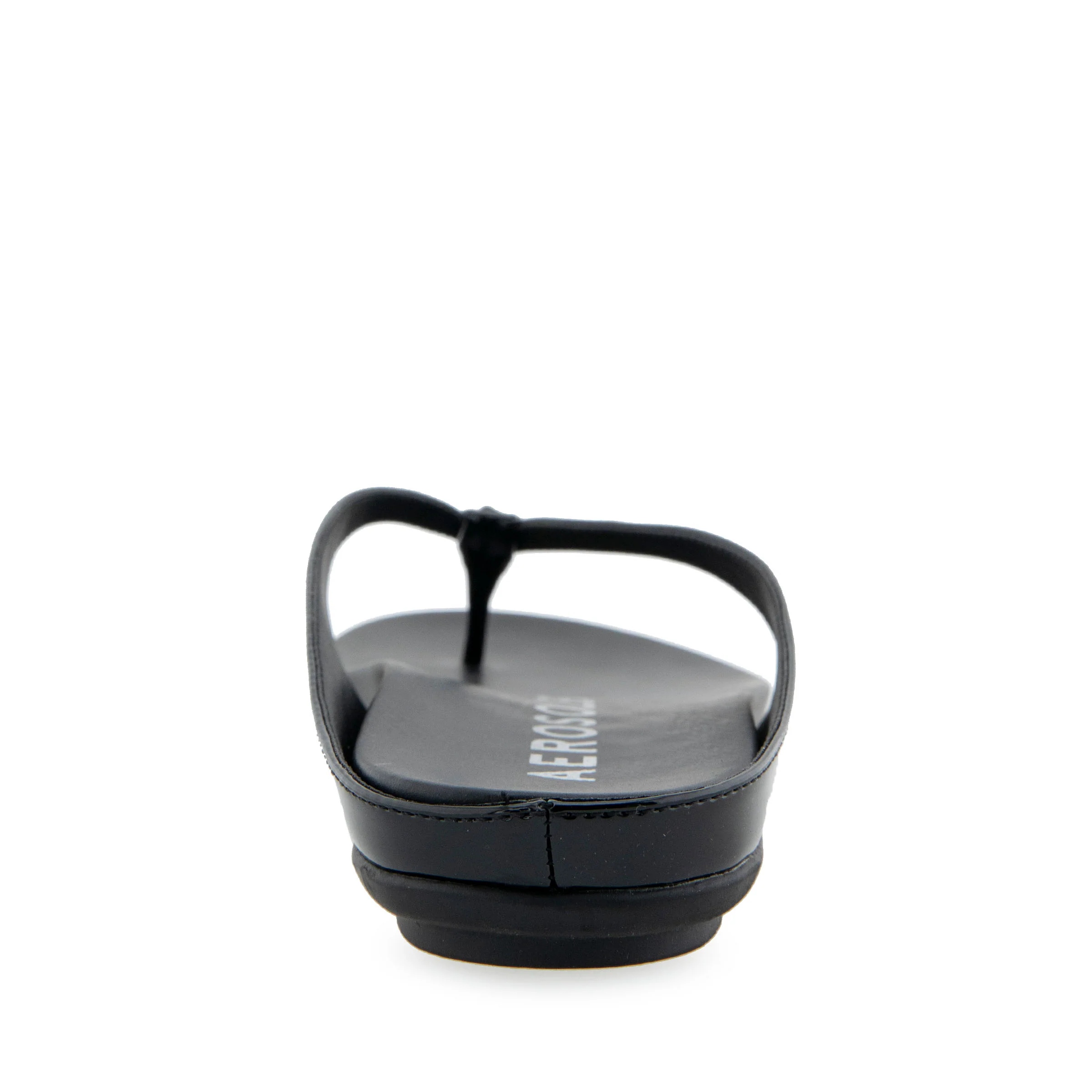 Fisher Sandal Flat | Black Patent Faux Leather - Image 4