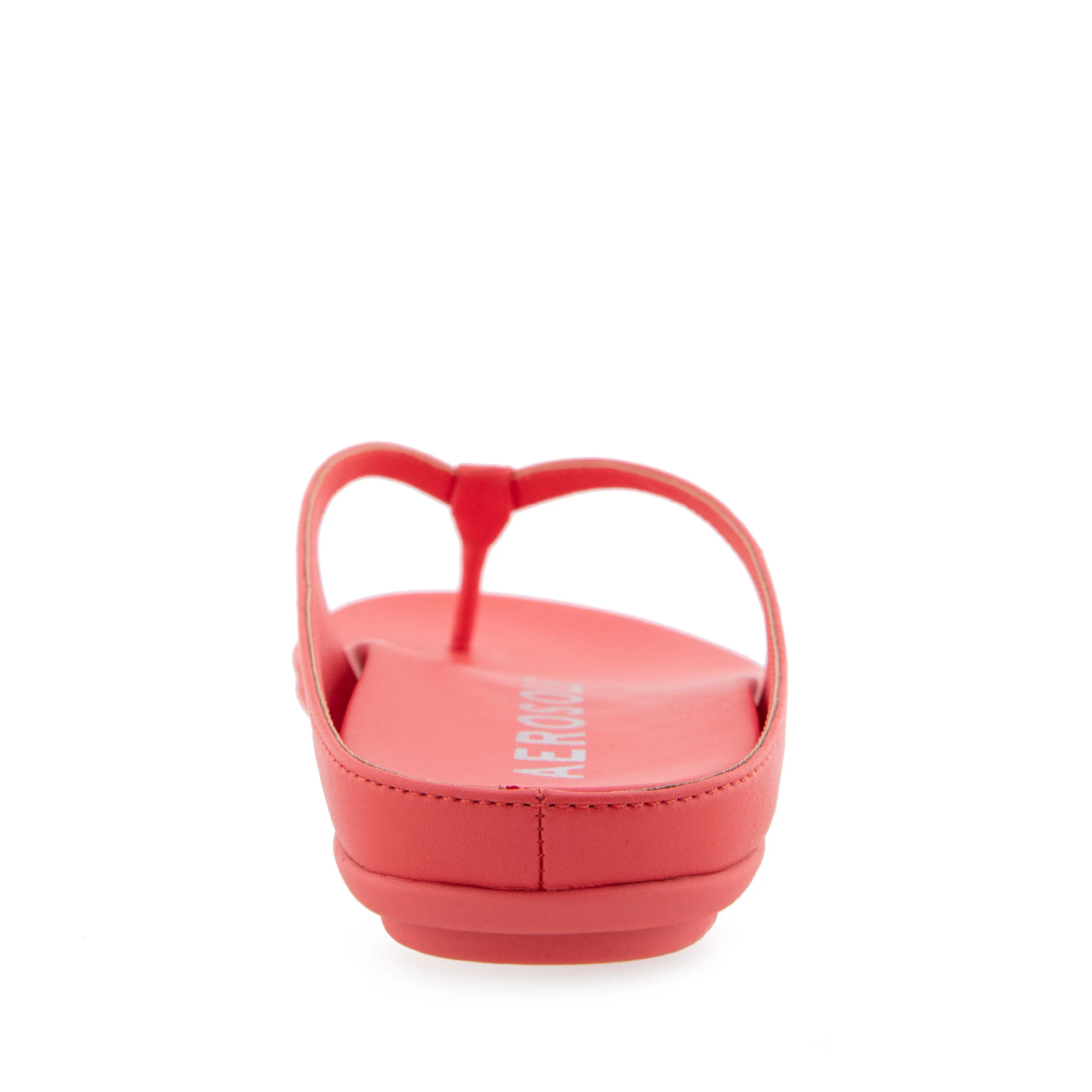 Fisher Sandal Flat | Coral Faux Leather - Image 4