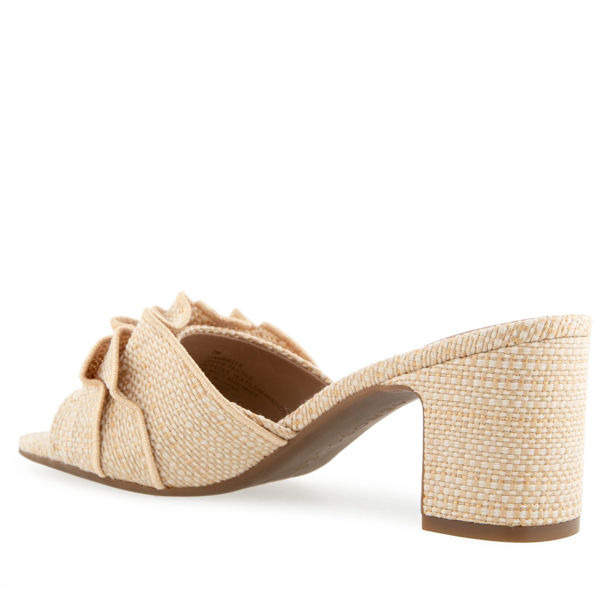 Gabrielle Sandal Block Heel | Natural Raffia - Image 2