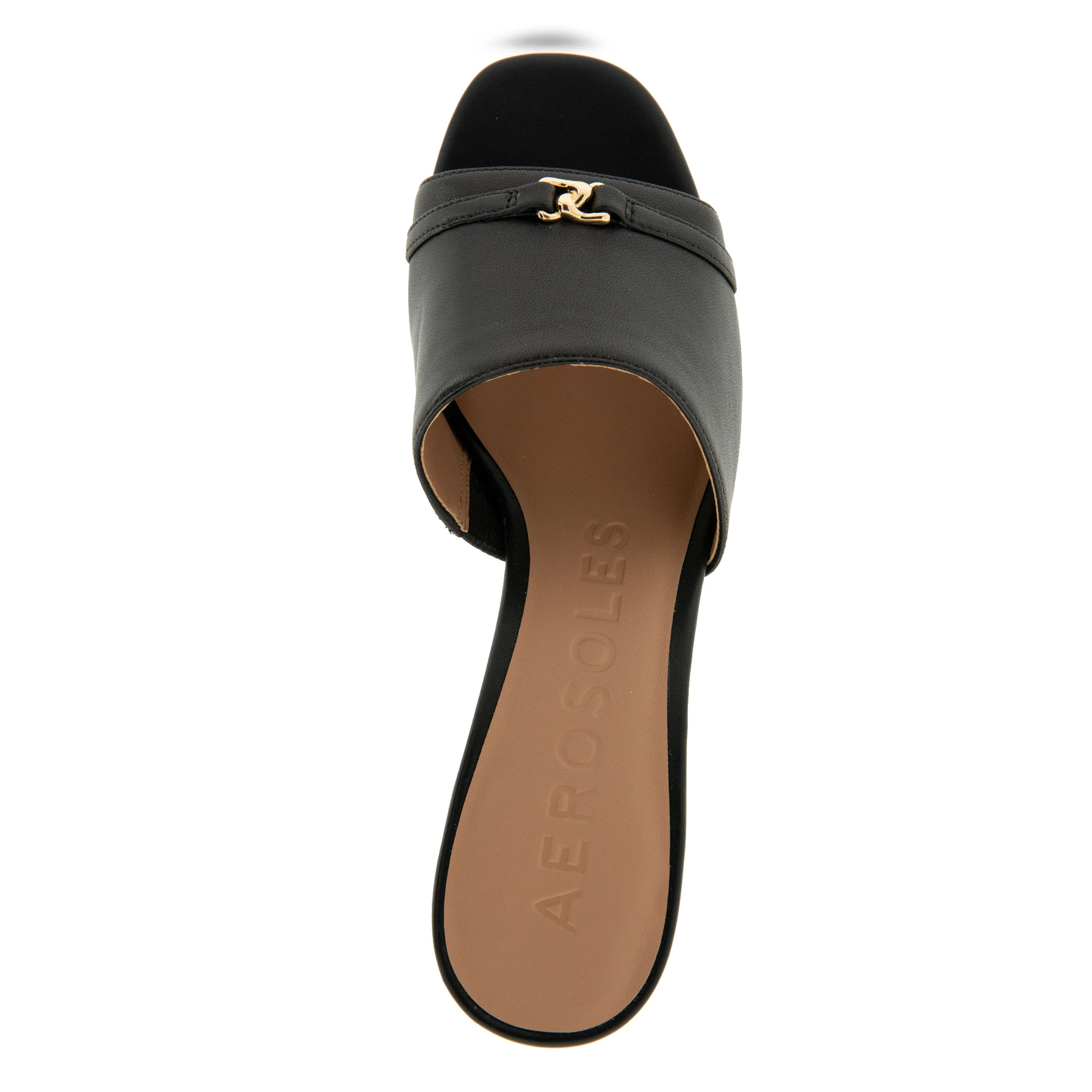 Gela Sandal Dress Block Heel | Black Leather - Image 3