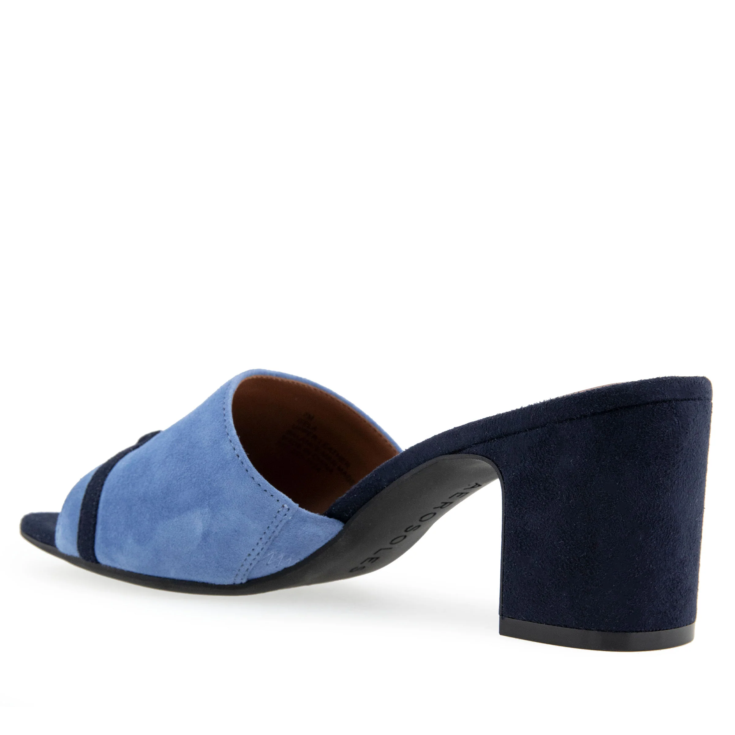 Gela Sandal Dress Block Heel | Blue Jean Suede - Image 2