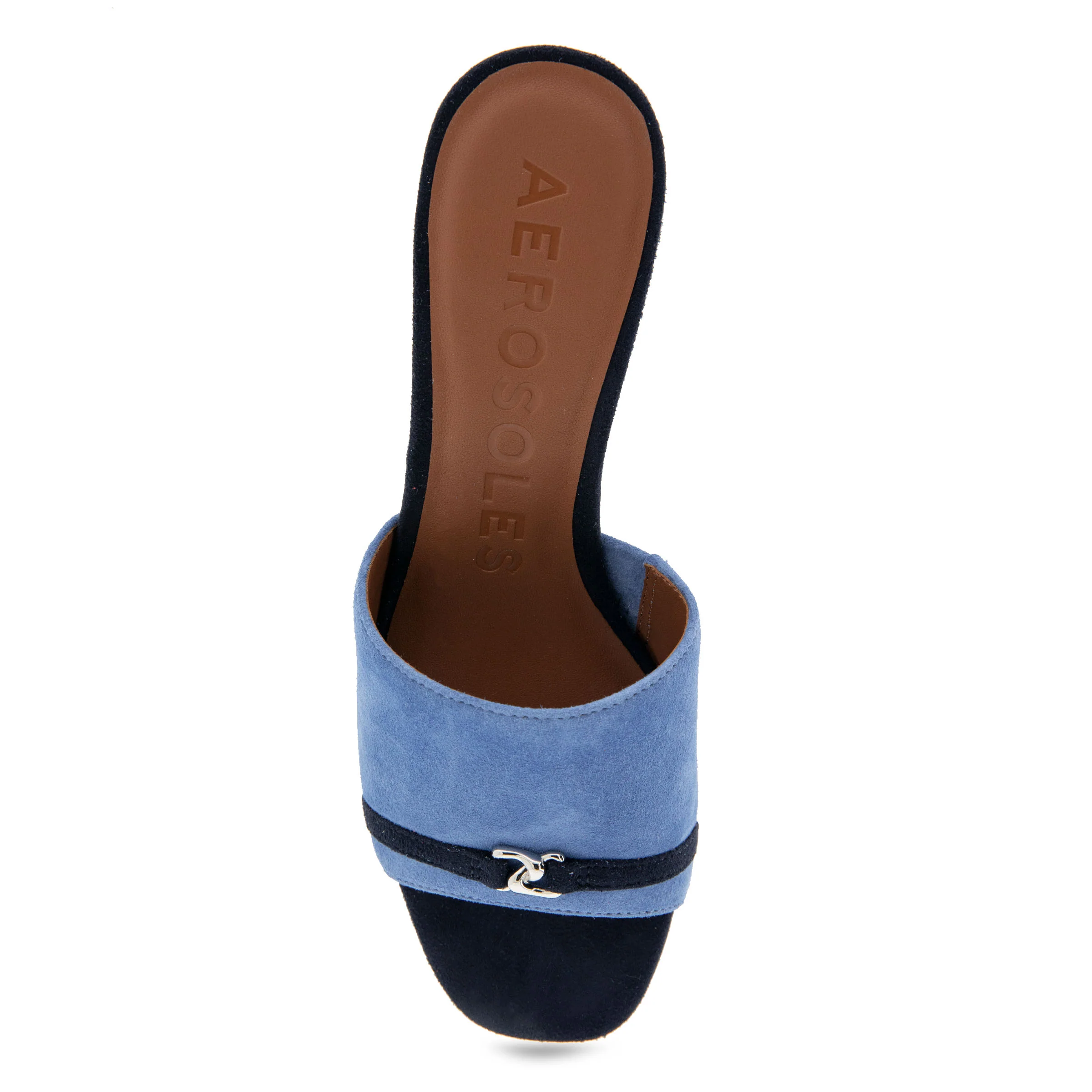 Gela Sandal Dress Block Heel | Blue Jean Suede - Image 3