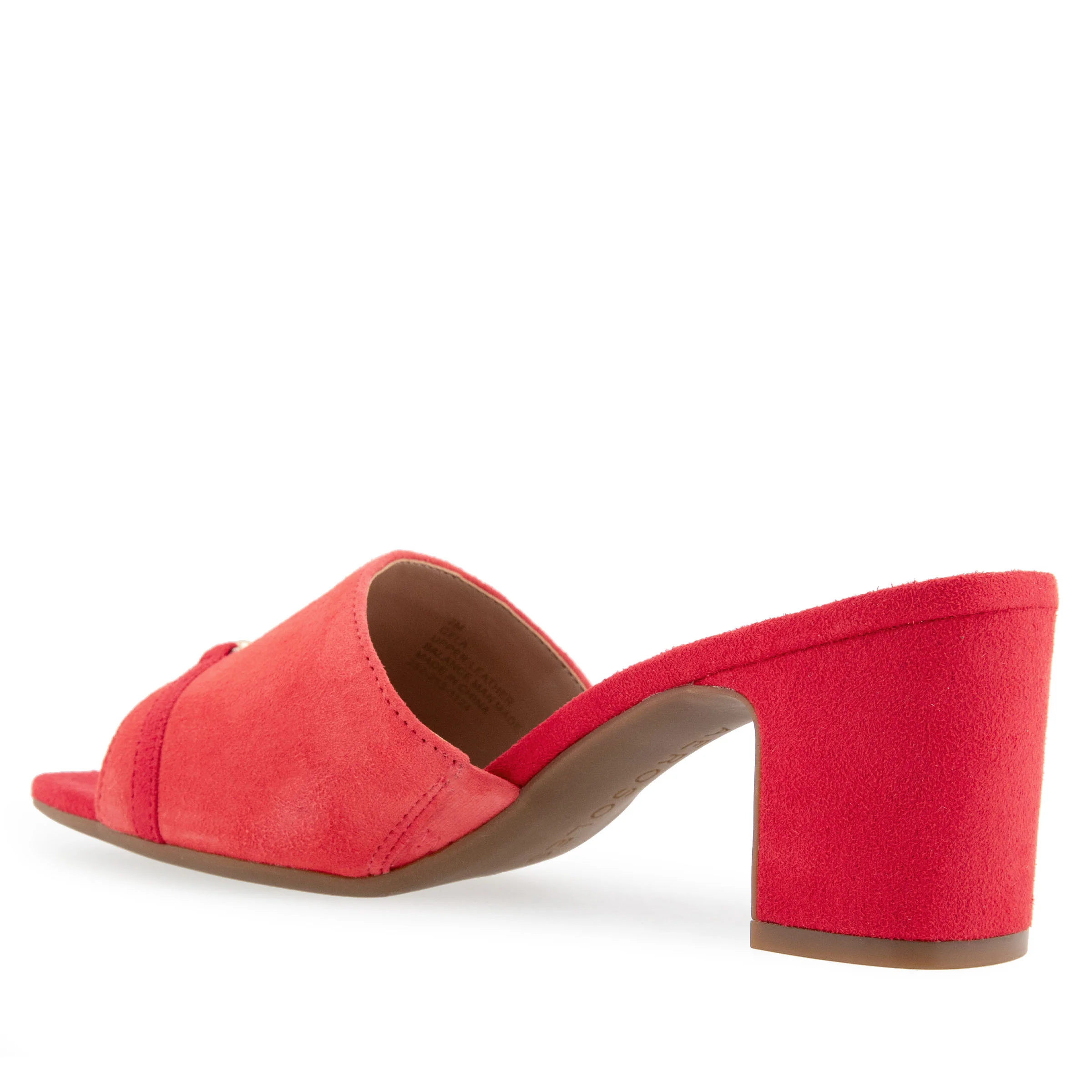 Gela Sandal Dress Block Heel | Coral Suede - Image 2
