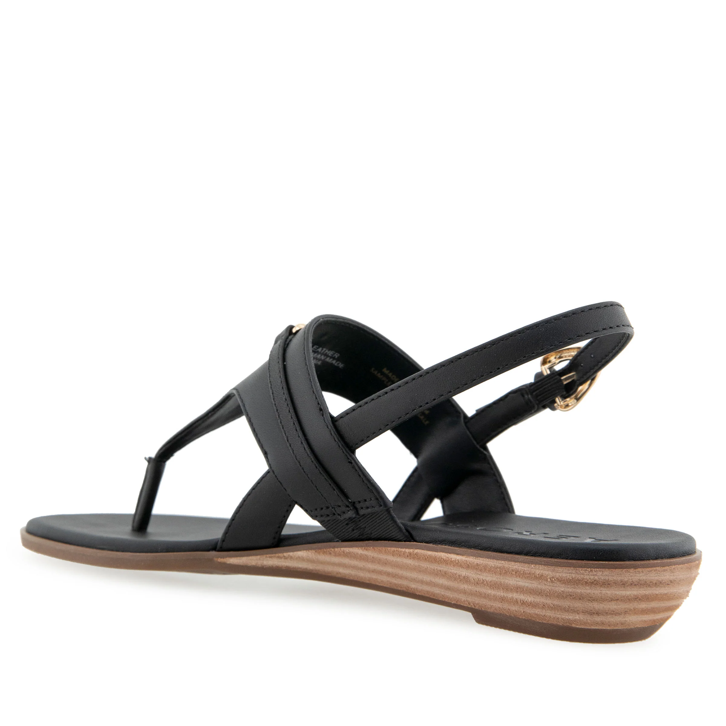 Gemal Sandal Flat | Black Leather - Image 2