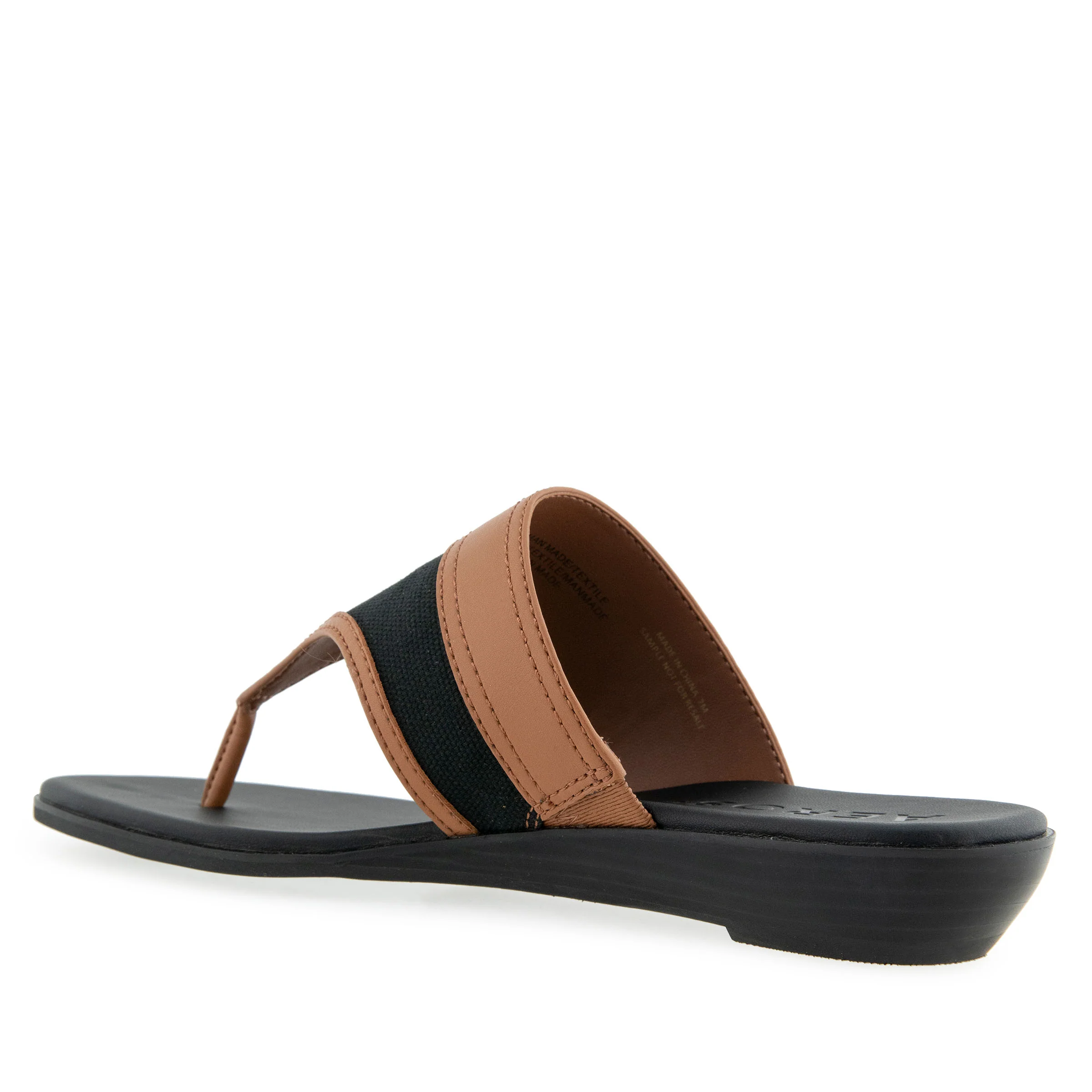 Gesa Sandal Flat | Black Canvas - Image 2