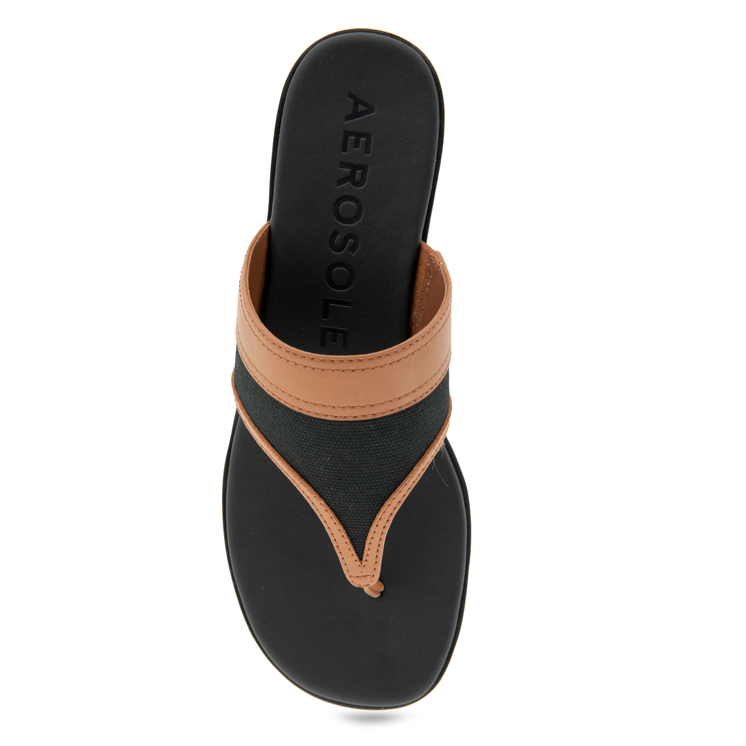 Gesa Sandal Flat | Black Canvas - Image 3