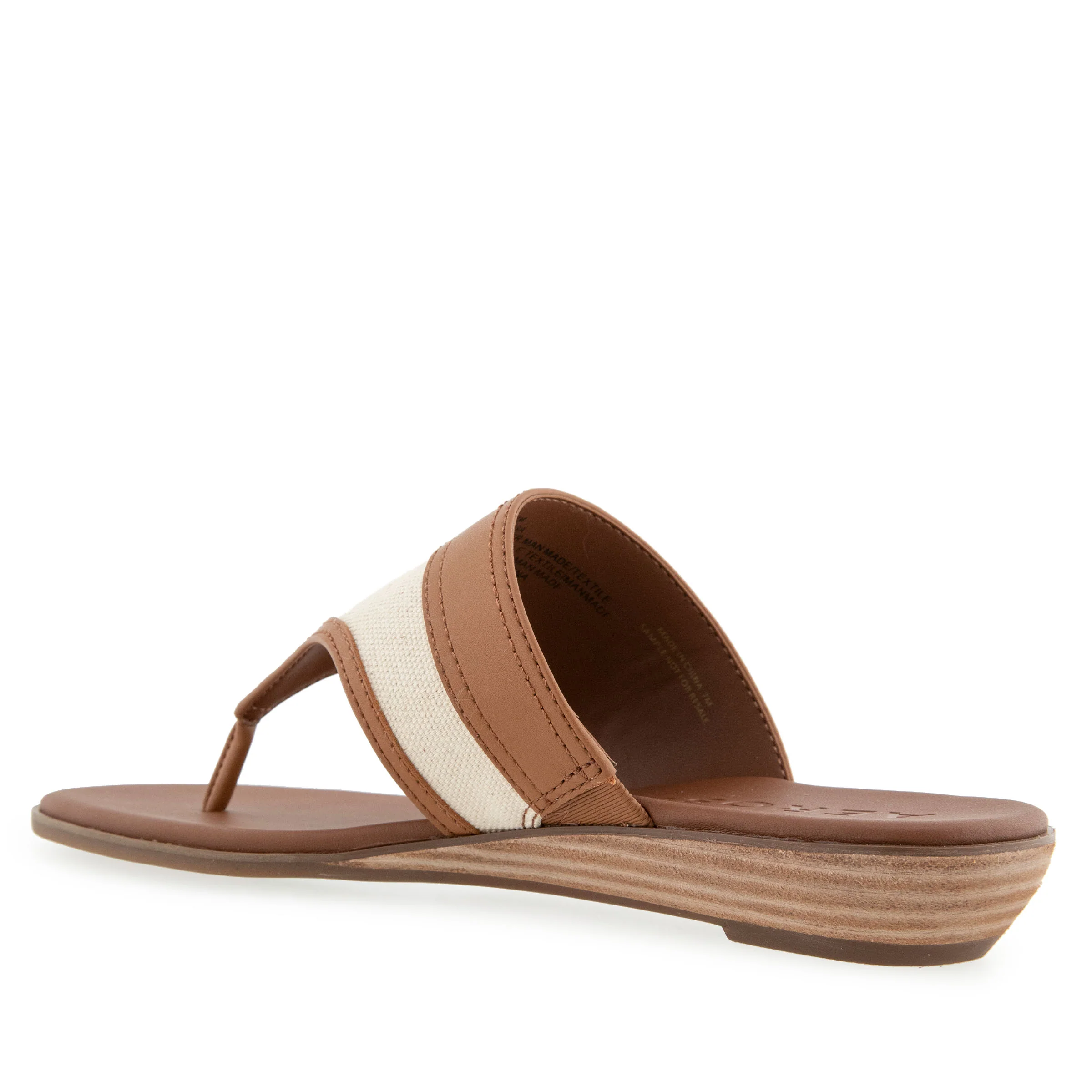 Gesa Sandal Flat | Natural/Tan Canvas - Image 2