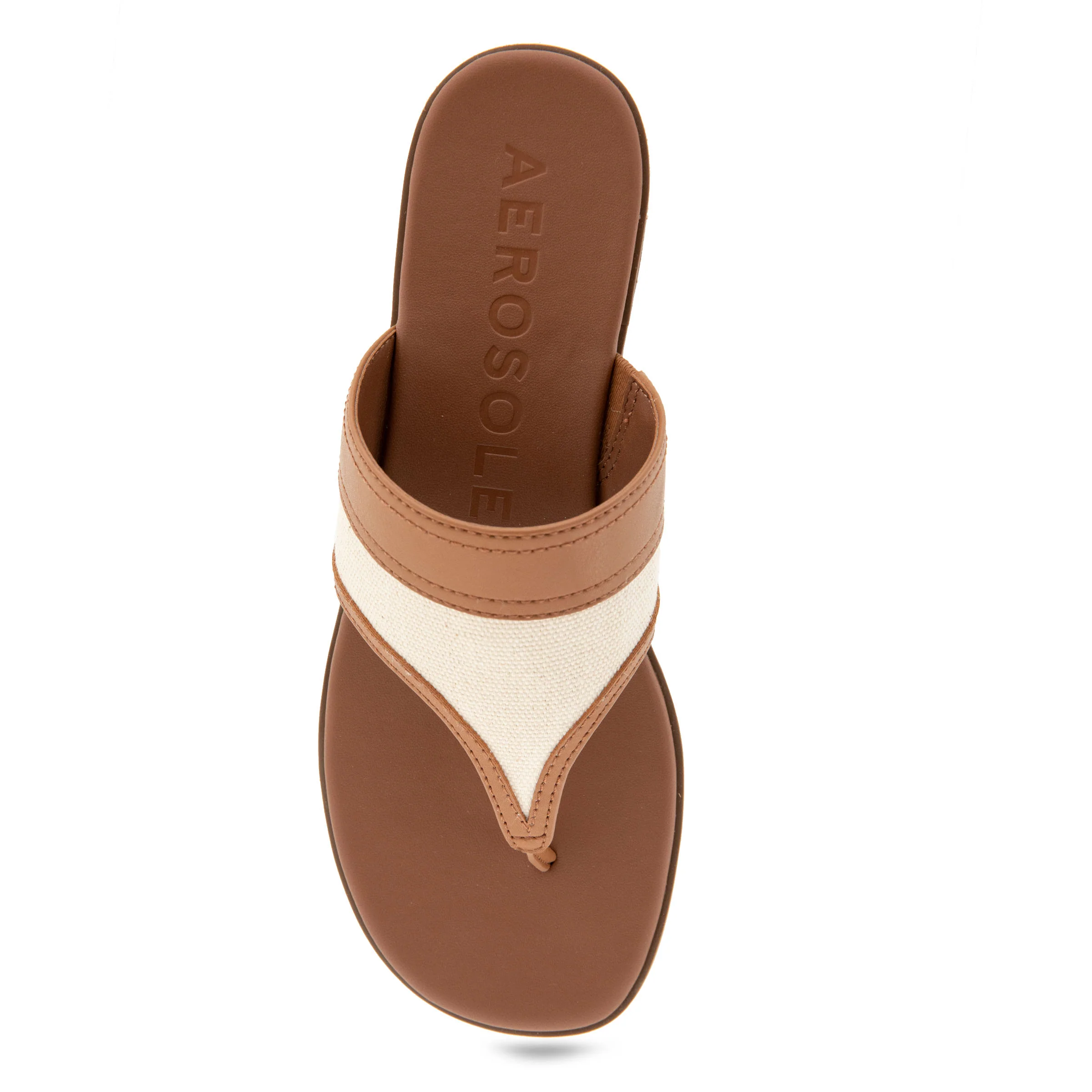 Gesa Sandal Flat | Natural/Tan Canvas - Image 3