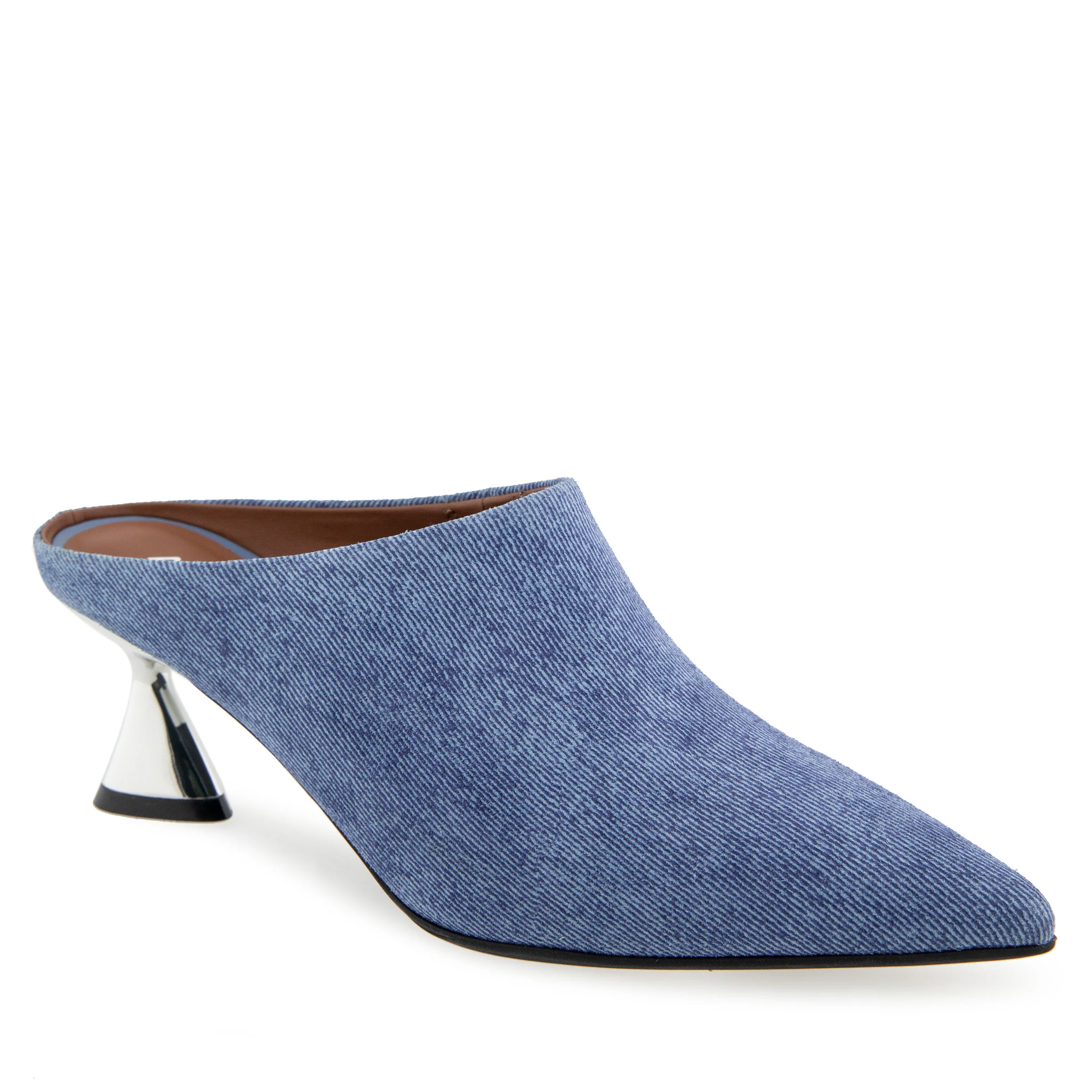 Jama Dress Mule | Blue Jean Denim Suede