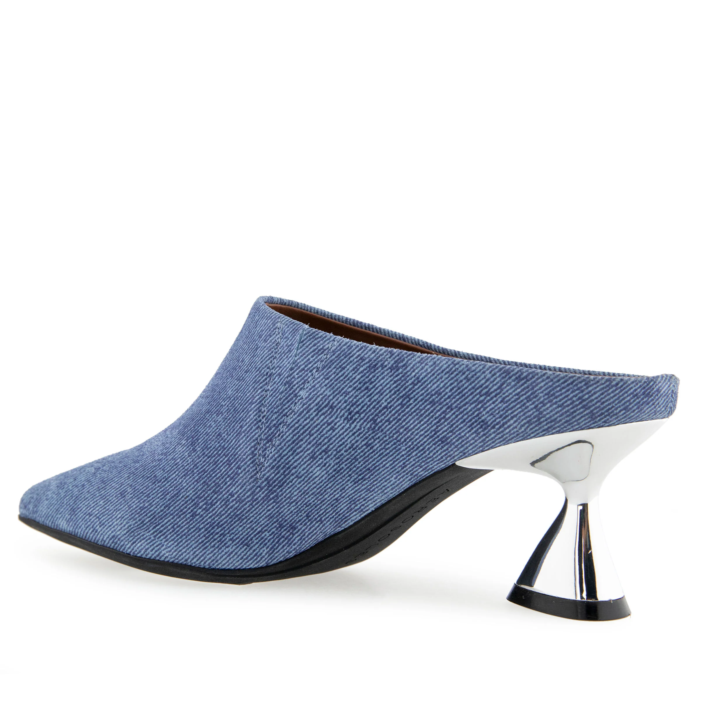 Jama Dress Mule | Blue Jean Denim Suede - Image 2