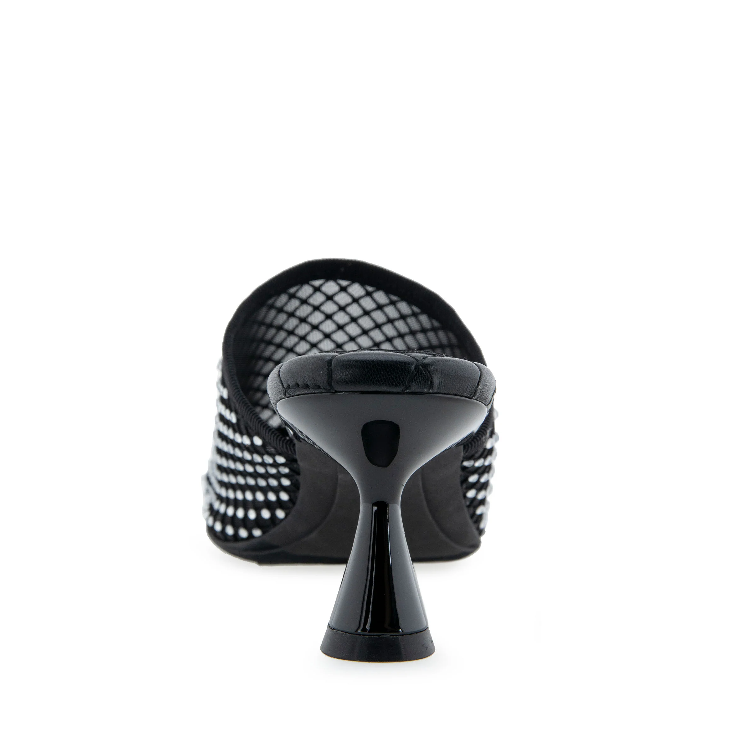 Jamila Sandal Dress Sculpted | Black/Crystals Mesh Fabric - Image 4