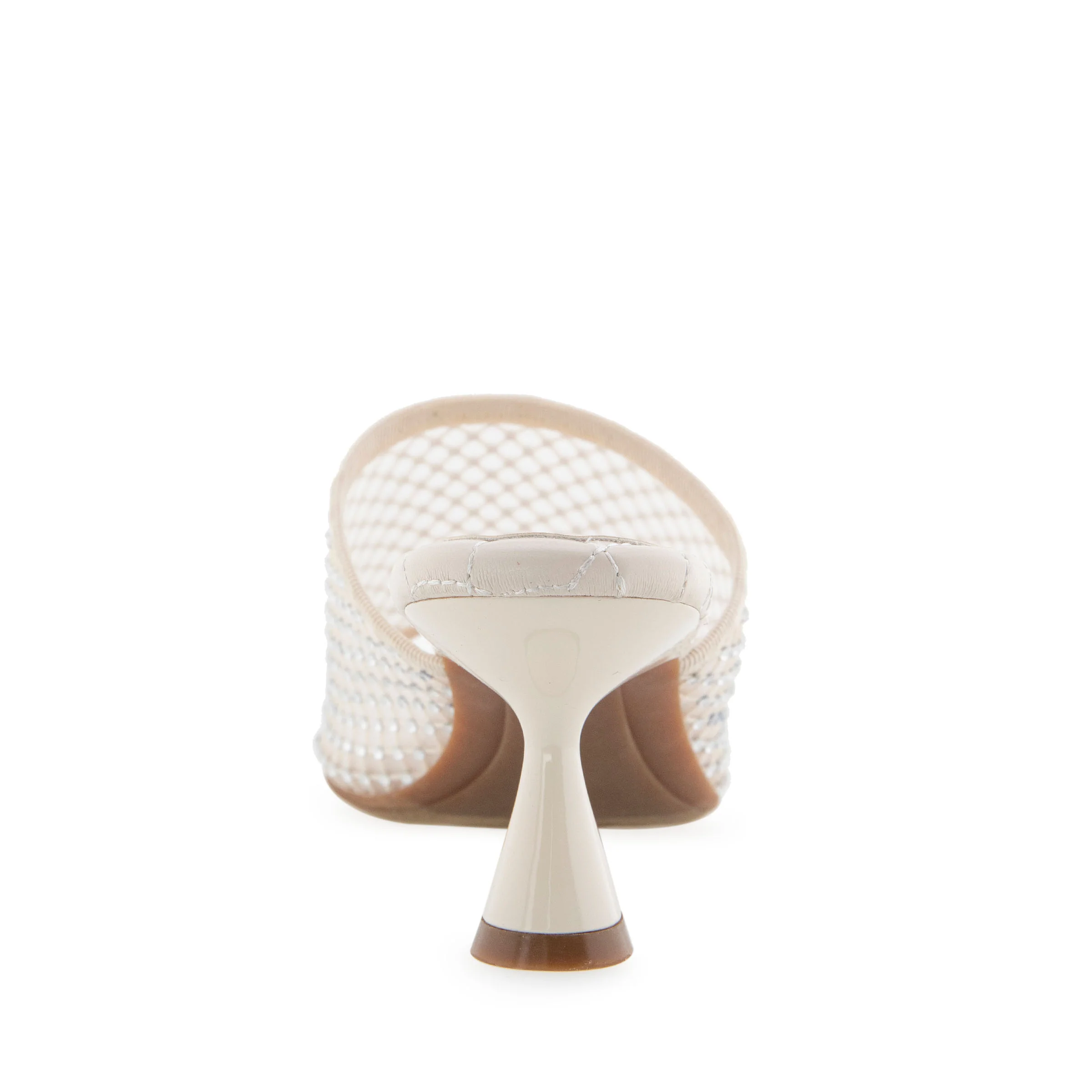 Jamila Sandal Dress Sculpted | Crystal/Eggnog Mesh Fabric - Image 4