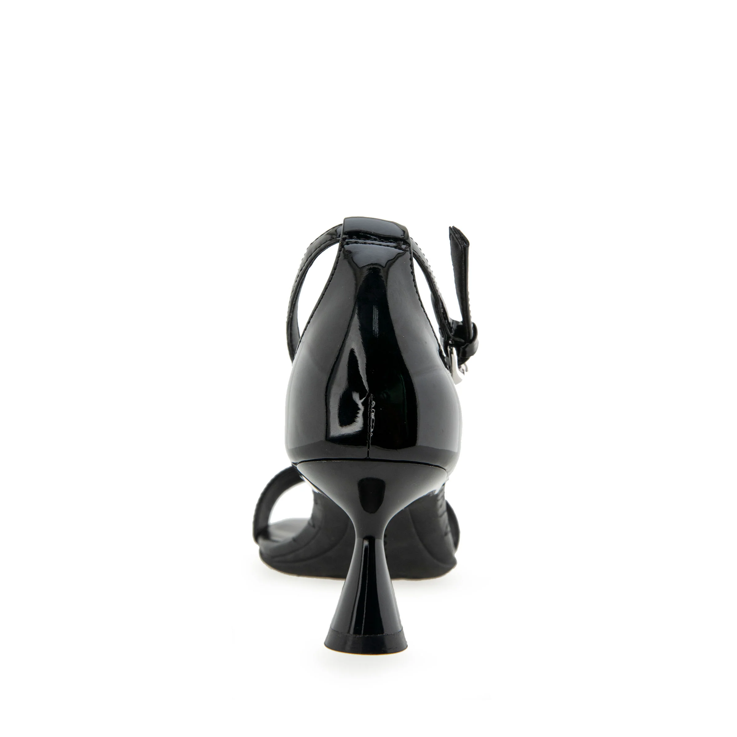 Jazzy Sandal Dress Sculpted | Black Patent Faux Leather - Image 4