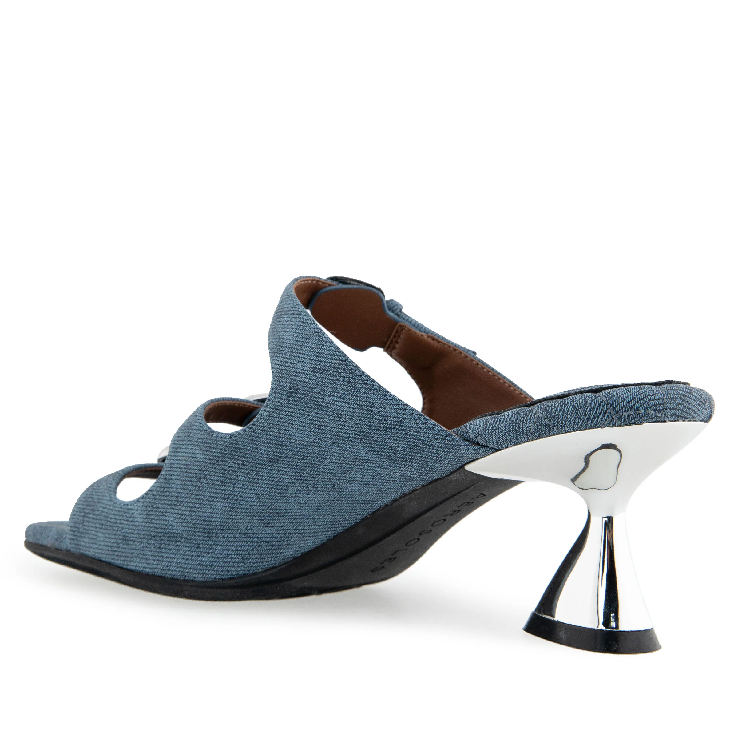 Jenna Sandal Dress Sculpted | Blue Jean Denim Suede - Image 2