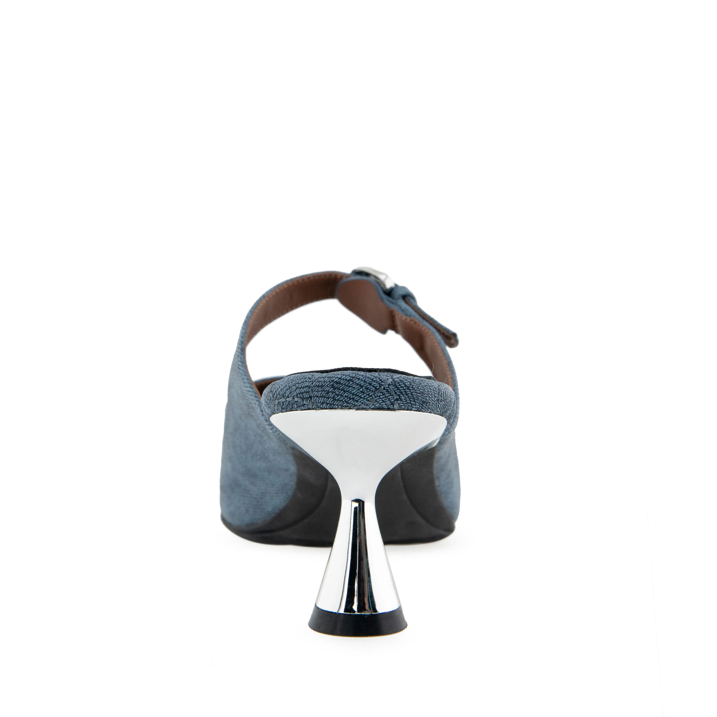 Jenna Sandal Dress Sculpted | Blue Jean Denim Suede - Image 4