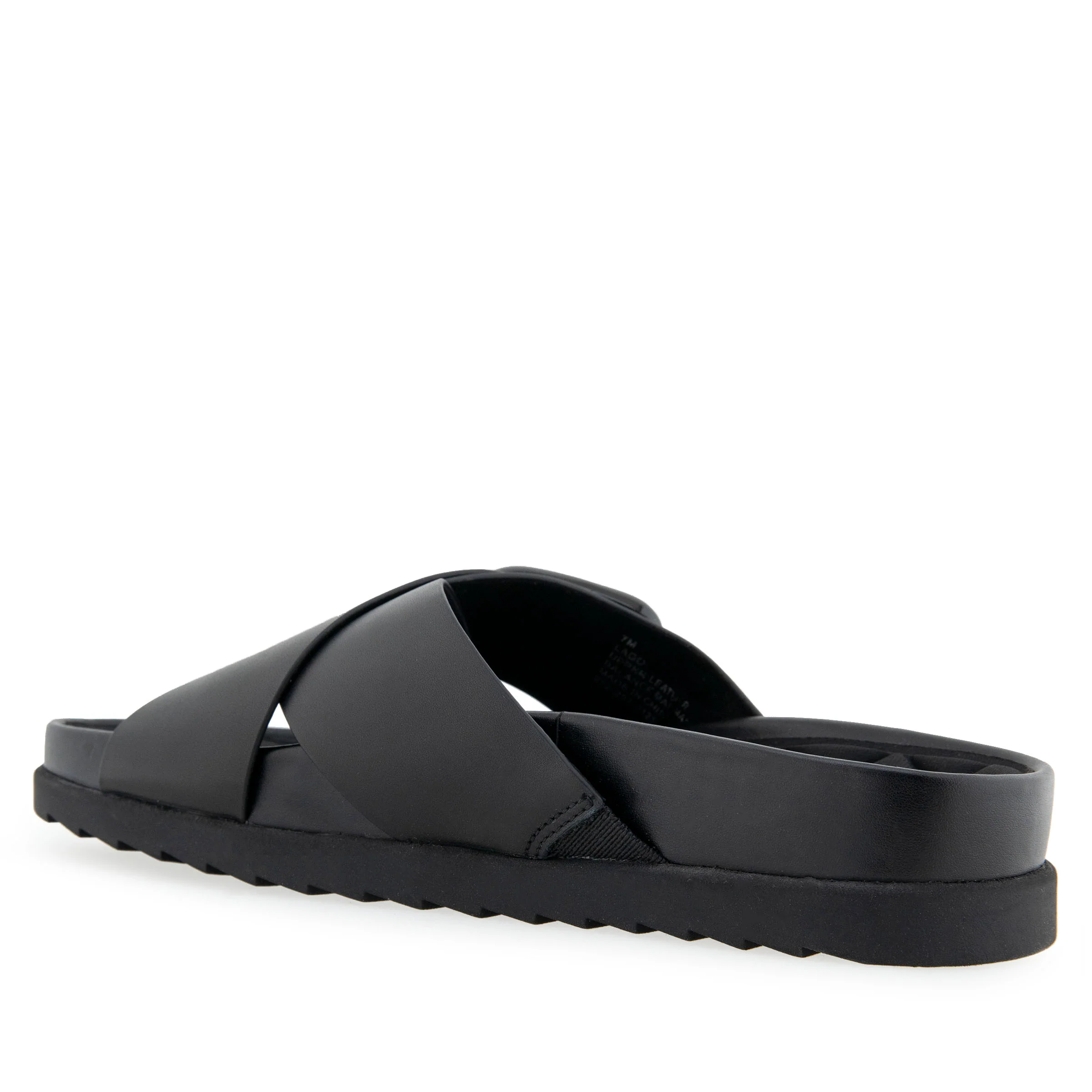 Lago Sandal Footbed | Black Leather - Image 2