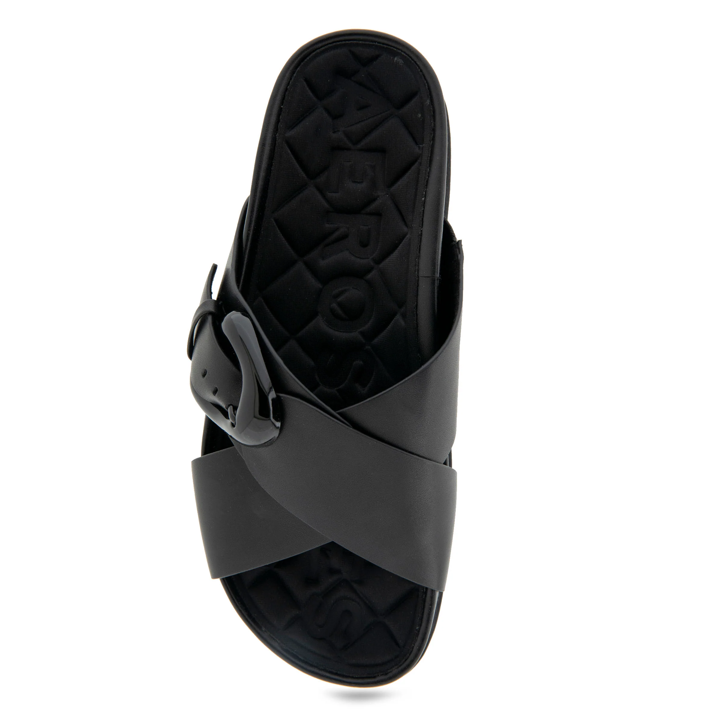 Lago Sandal Footbed | Black Leather - Image 3
