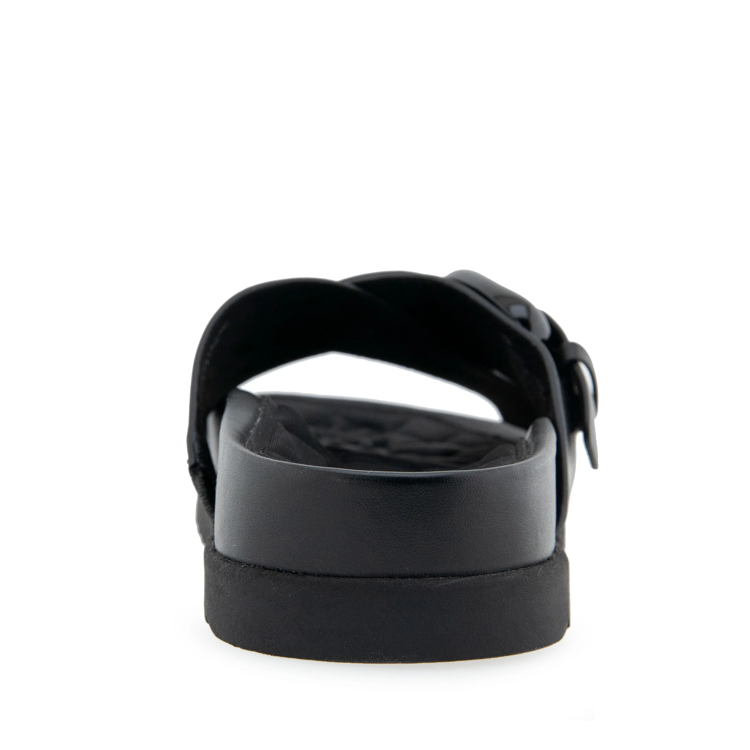 Lago Sandal Footbed | Black Leather - Image 4