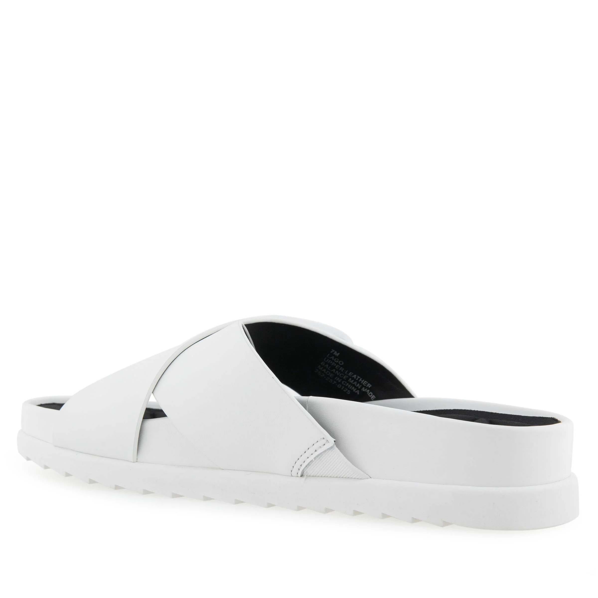Lago Sandal Footbed | Bright White Leather - Image 2