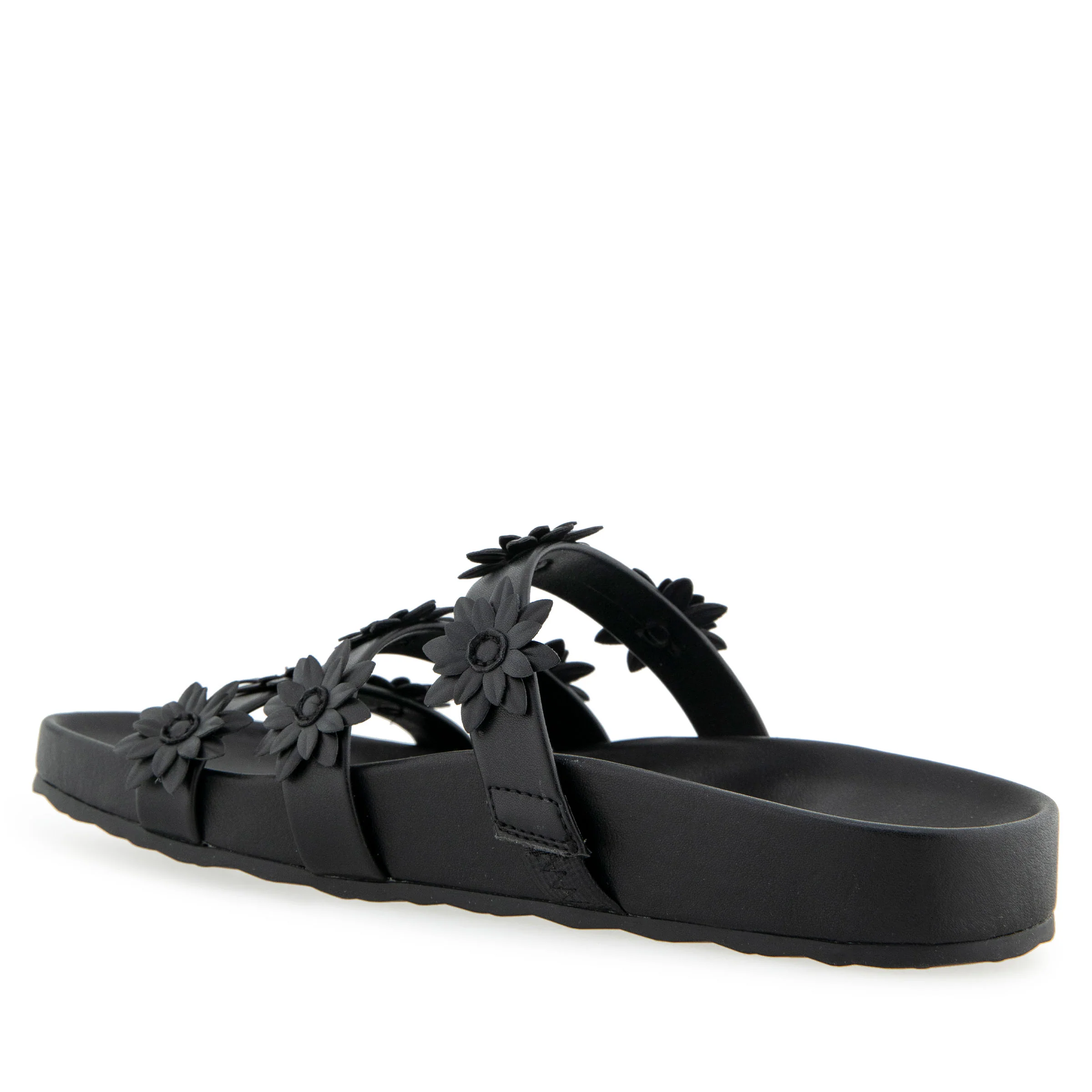 Leflor Sandal Footbed | Black Faux Leather - Image 2