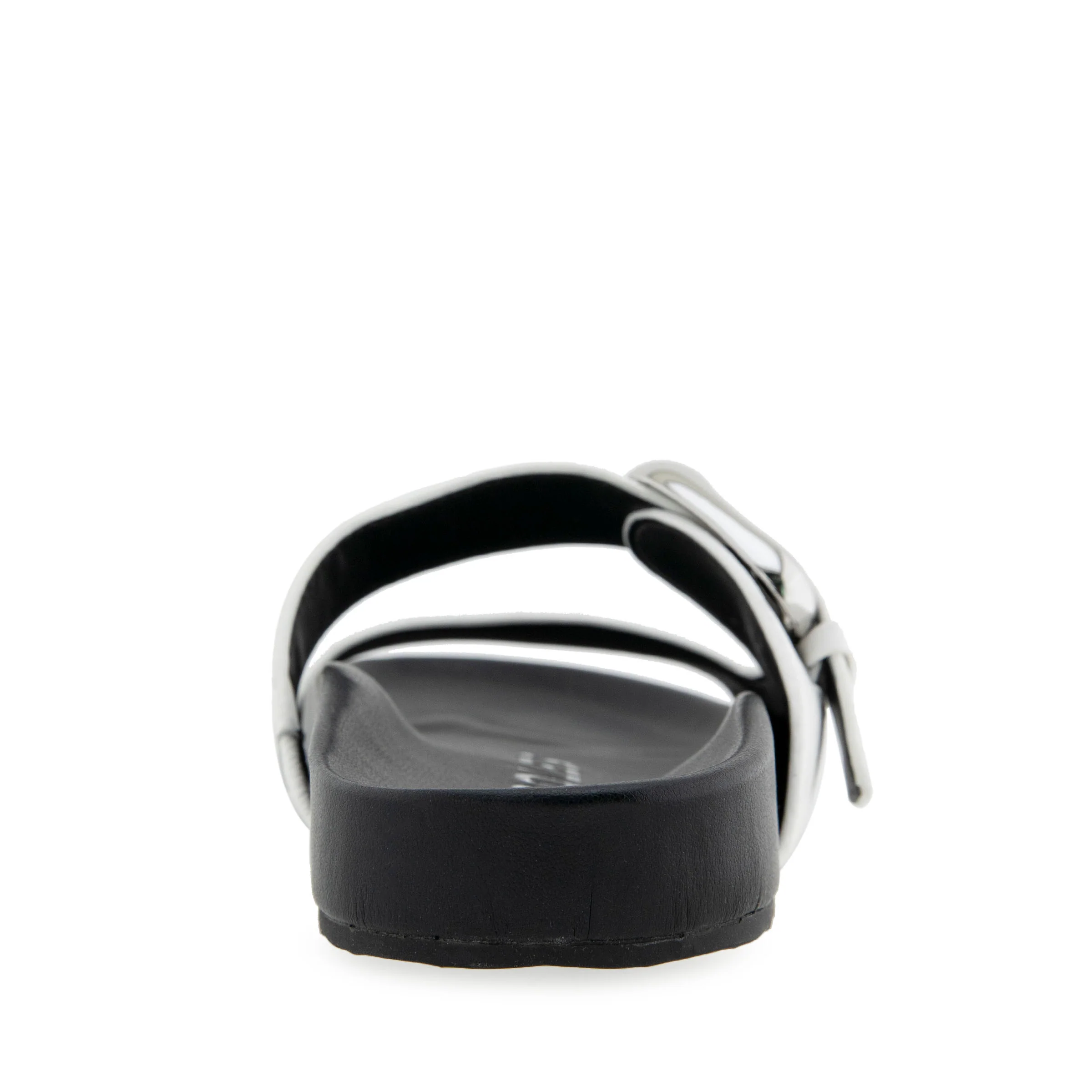 Lemon Sandal Footbed | Bright White Pebbled Leather - Image 4