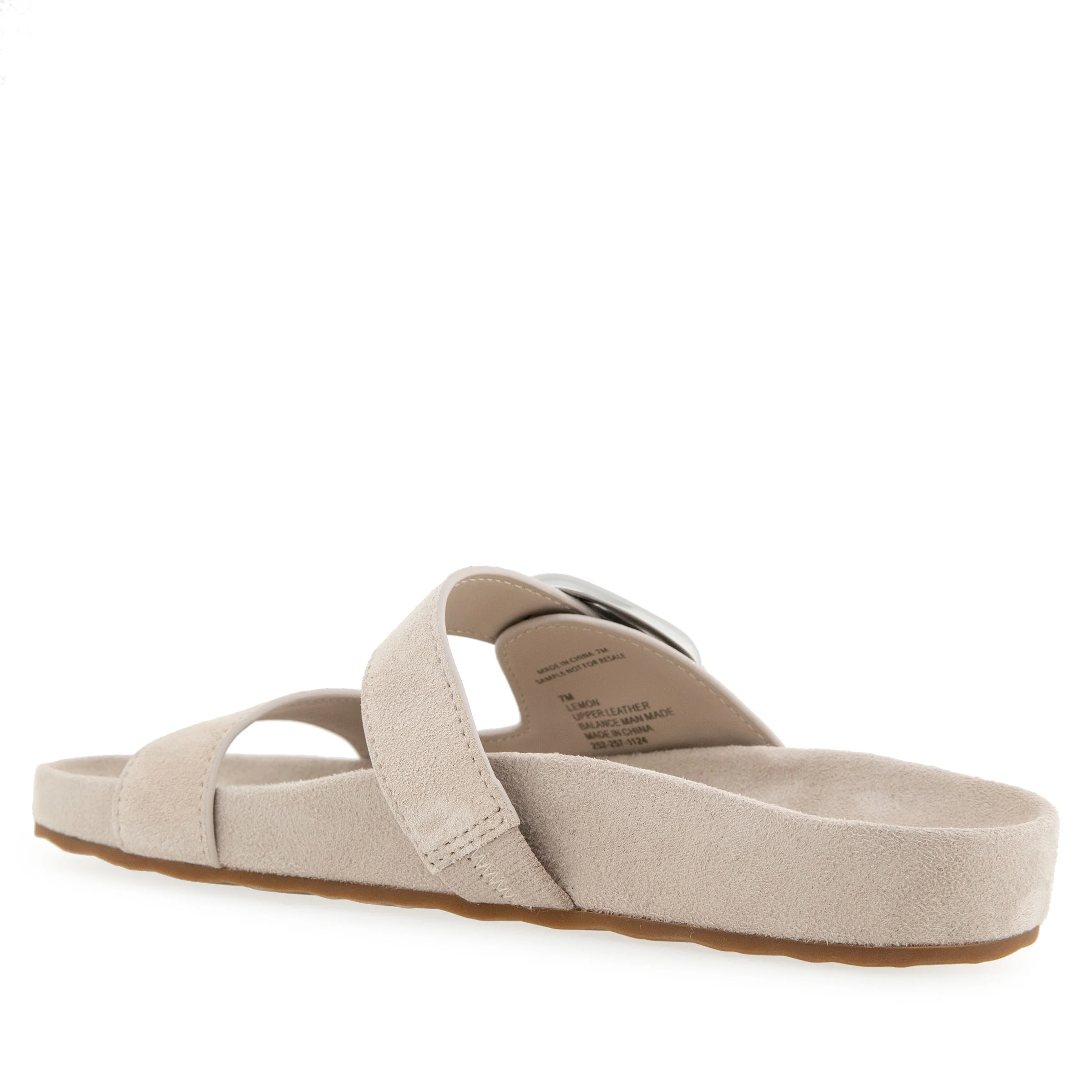 Lemon Sandal Footbed | Stone Suede - Image 2