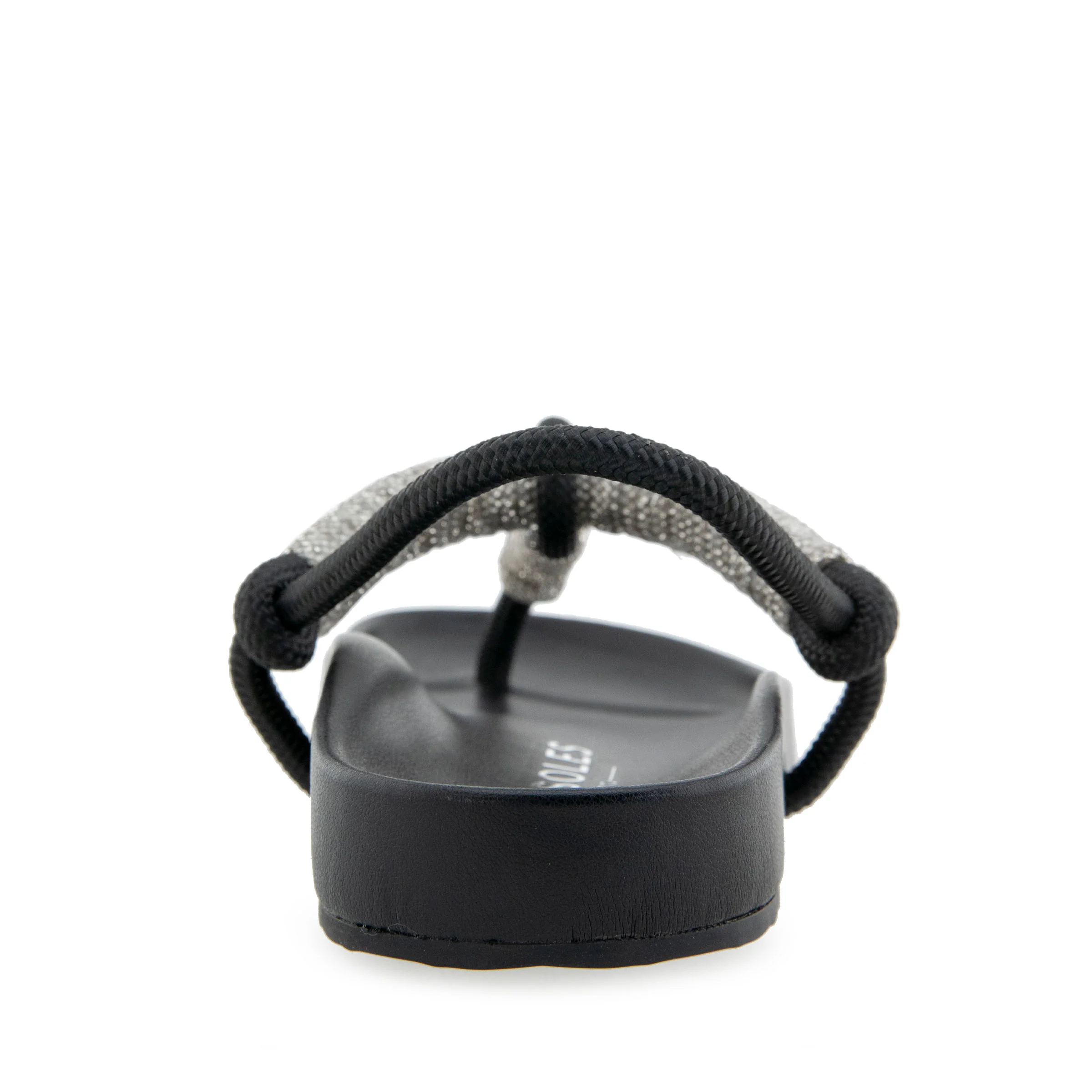 Leve Sandal Footbed | Crstyal/Black Rope - Image 4