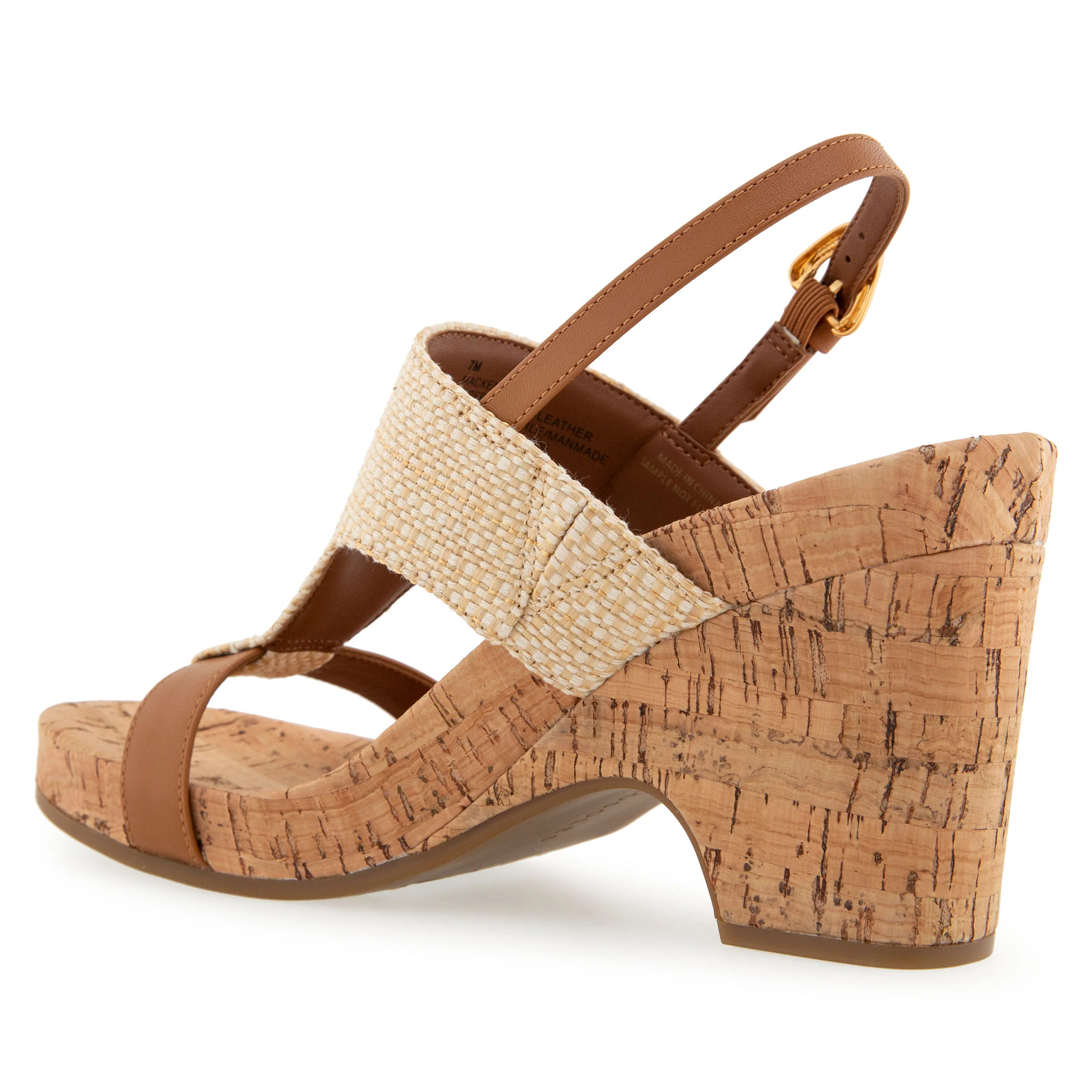 Mackenzie Sandal Dress Platform | Natural/Tan Raffia - Image 2