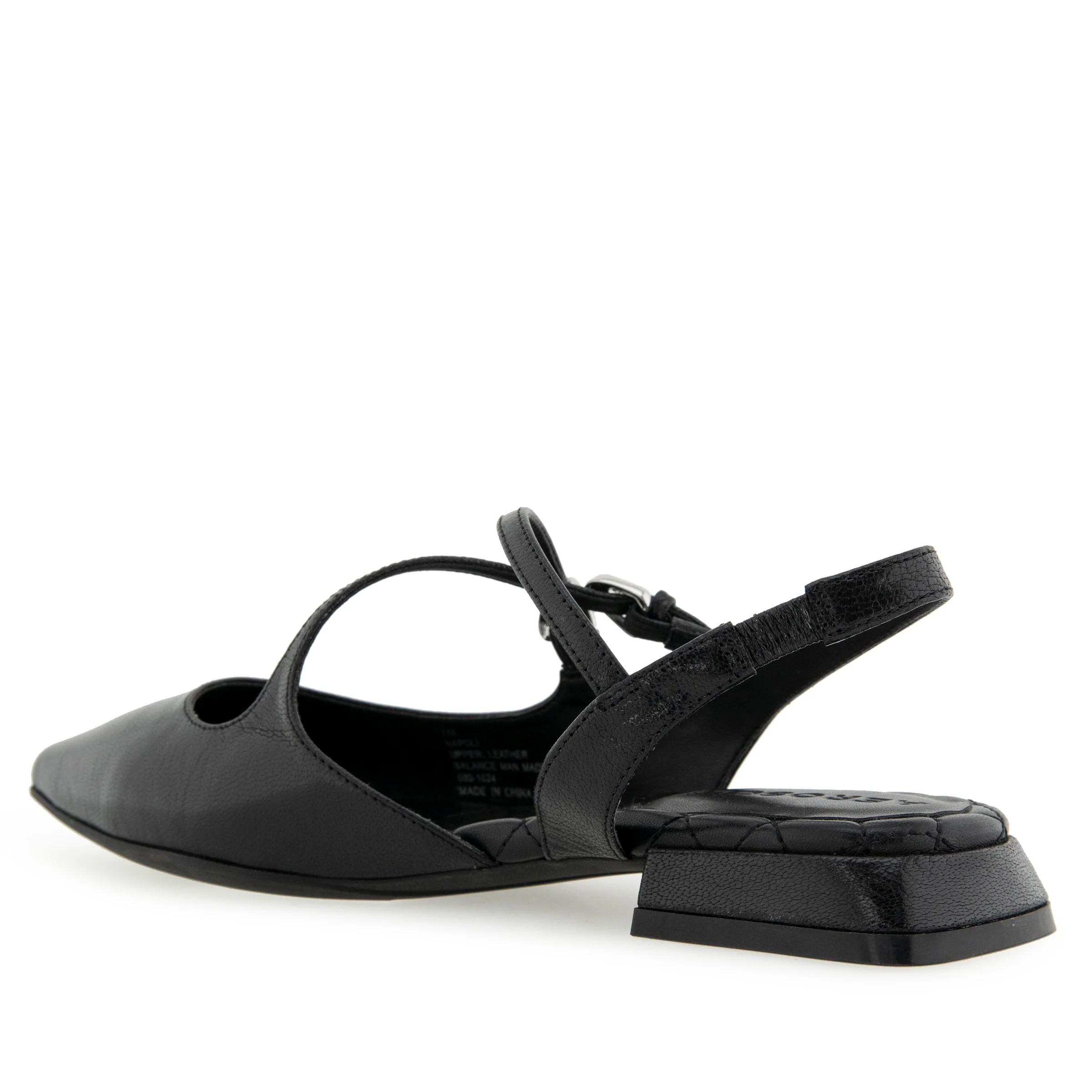 Napoli Dress Flat | Black Shiny Leather - Image 2