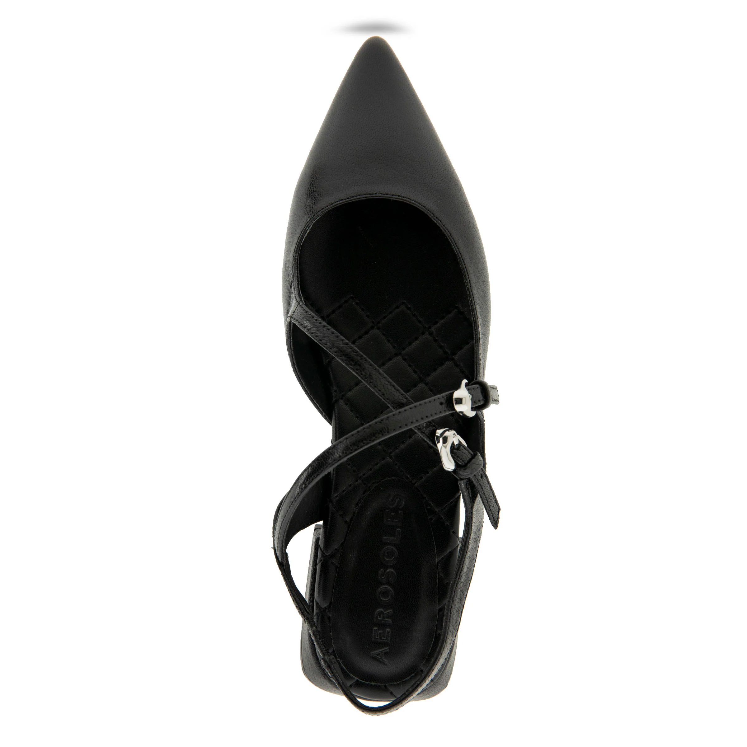 Napoli Dress Flat | Black Shiny Leather - Image 3