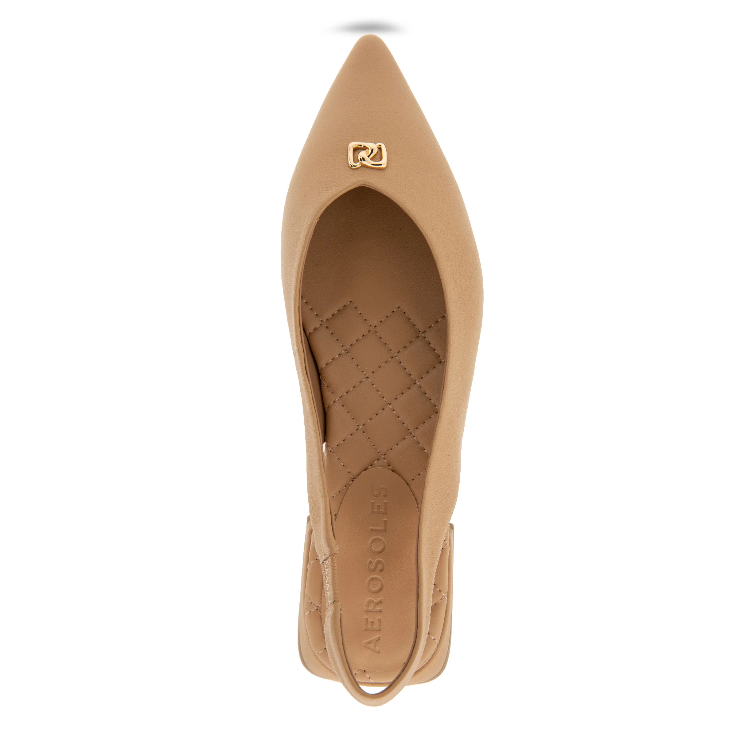 Nayana Dress Flat | Beige Bisque Leather - Image 3
