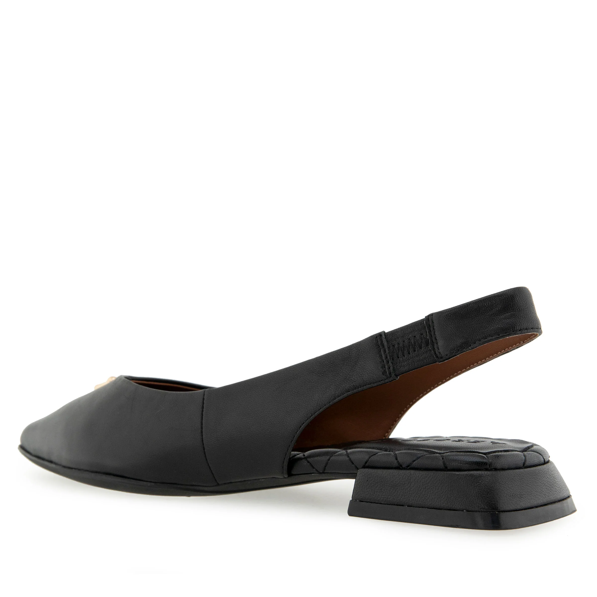 Nayana Dress Flat | Black Leather - Image 2
