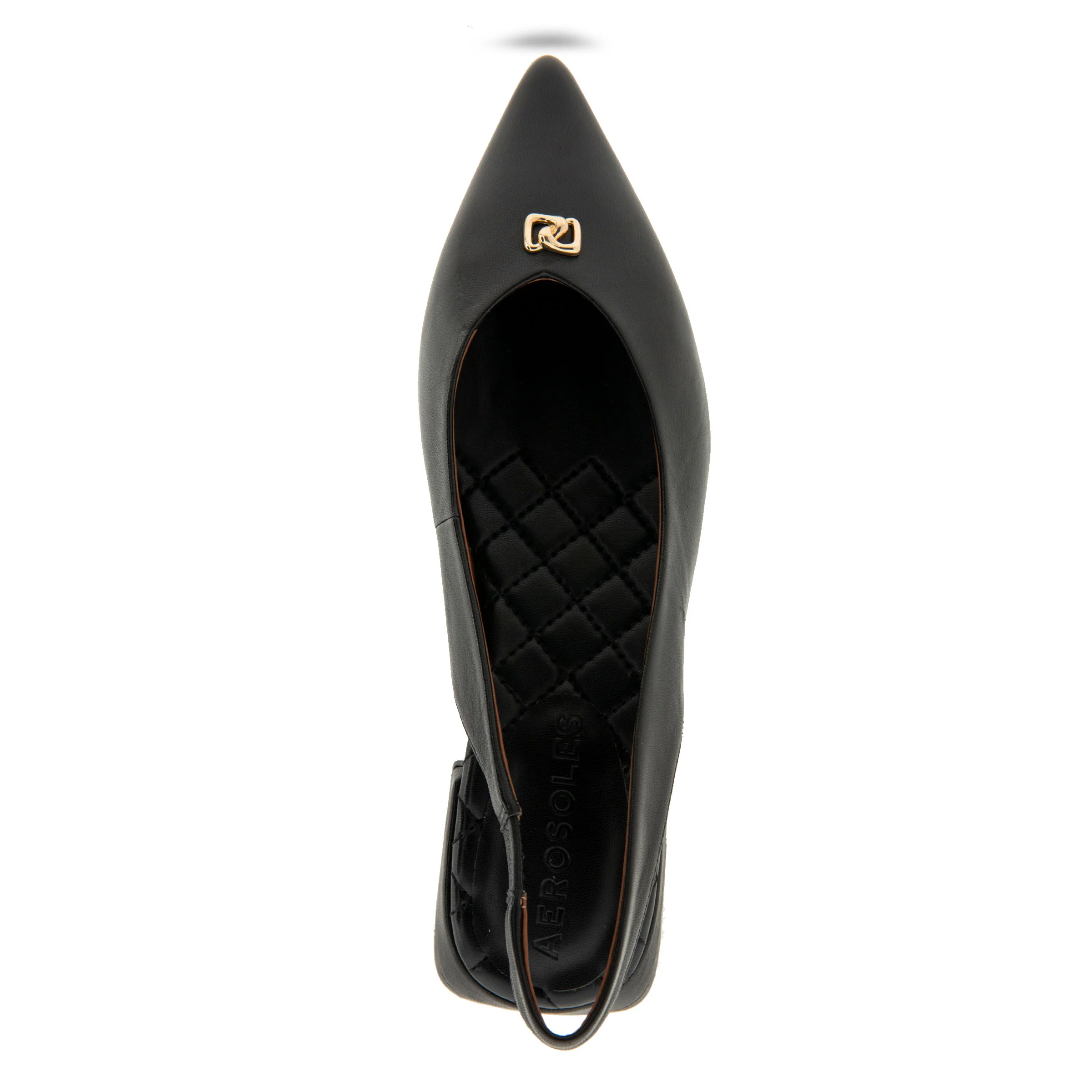 Nayana Dress Flat | Black Leather - Image 3