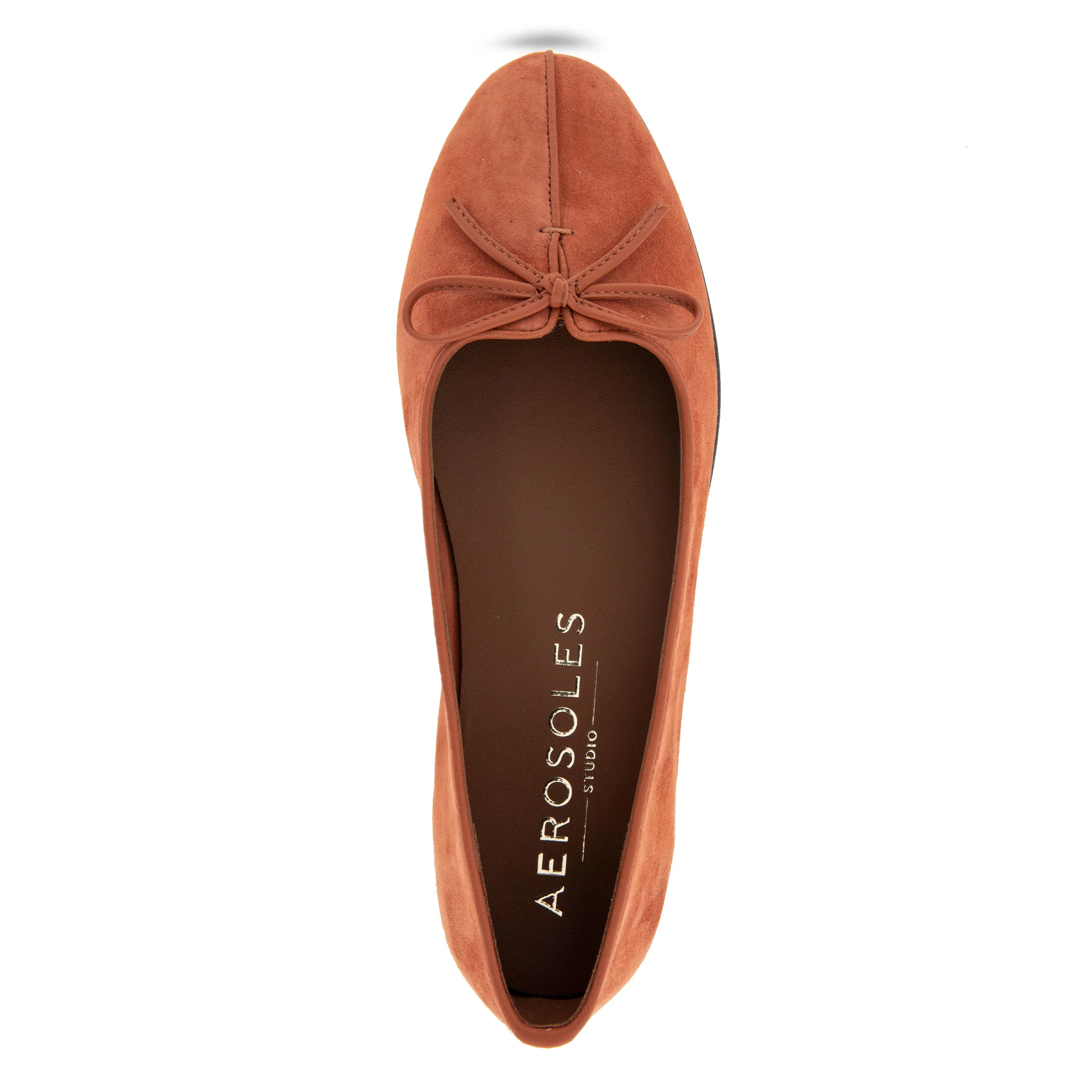 Novia Dress Flat | Rust Suede - Image 3