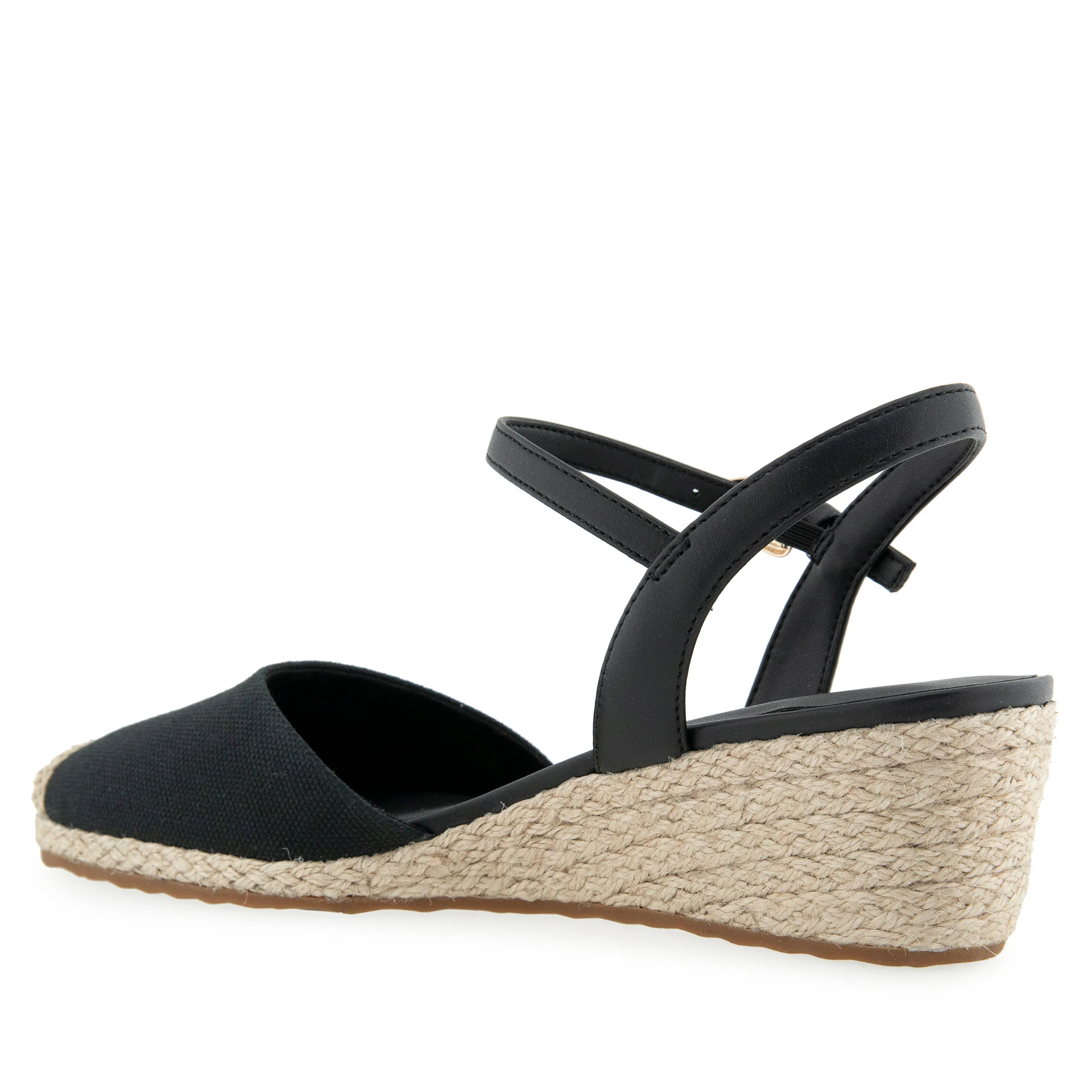 Real Dress Wedge | Black Canvas - Image 2