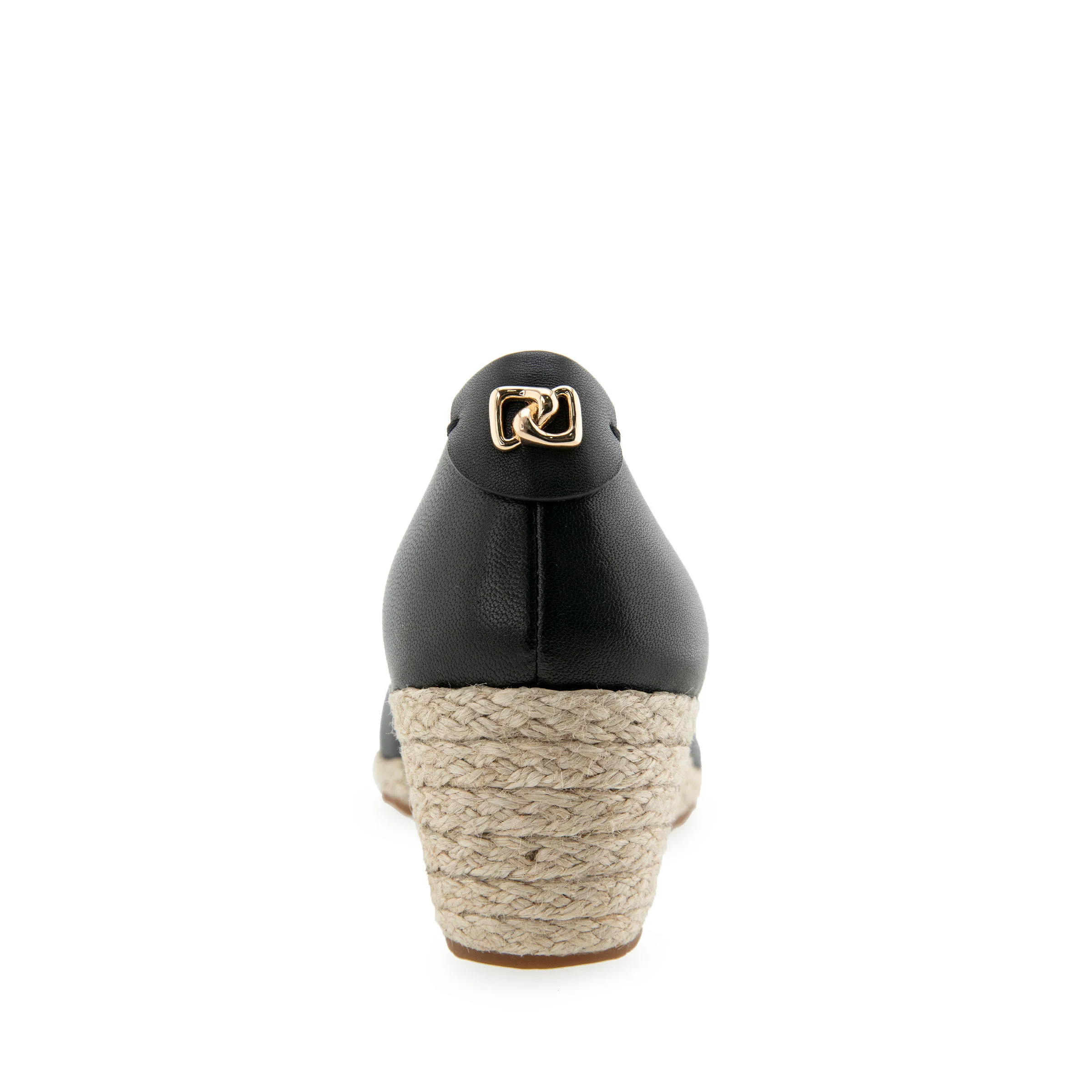 Roma Dress Wedge | Black Leather - Image 4