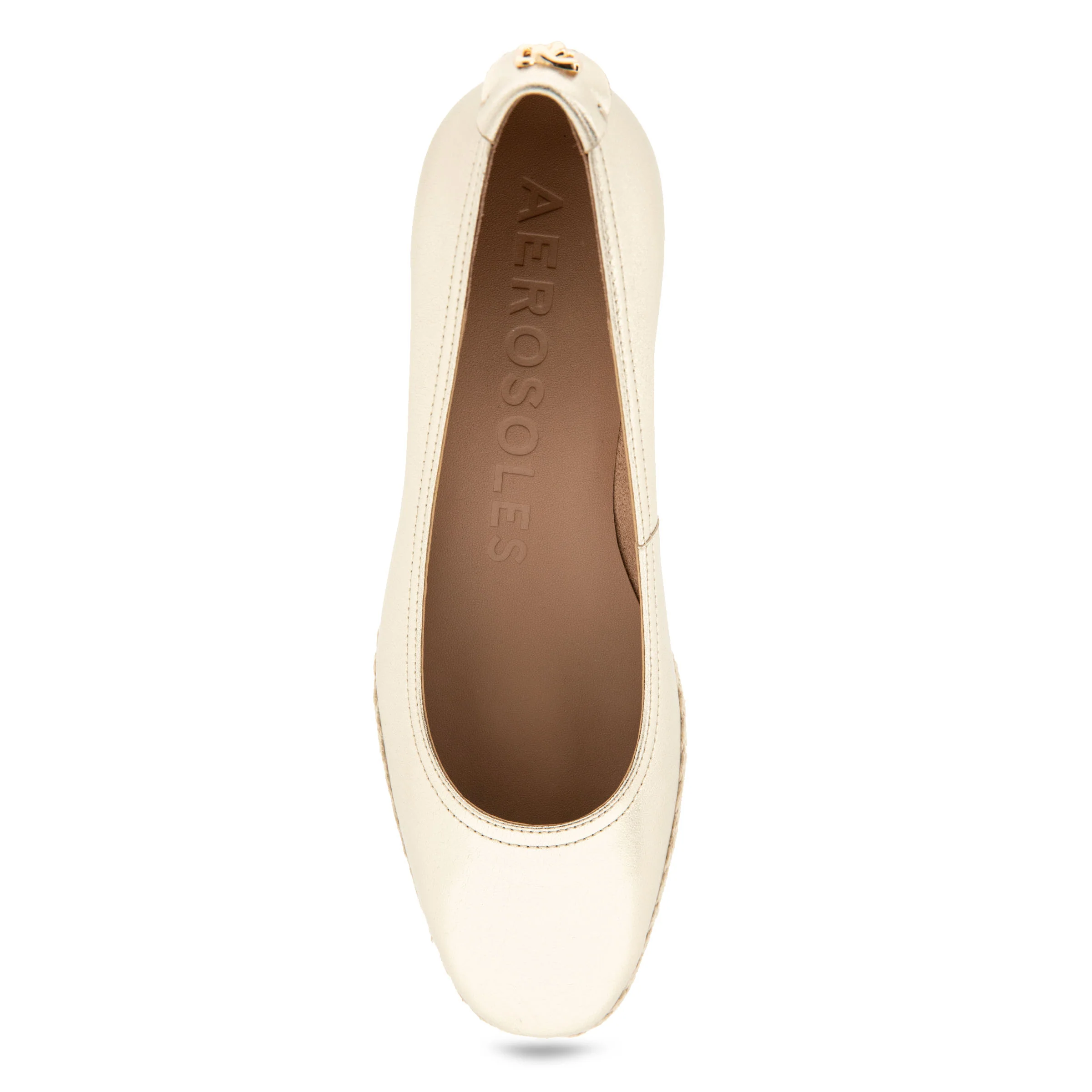 Roma Dress Wedge | Soft Gold Leather - Image 3