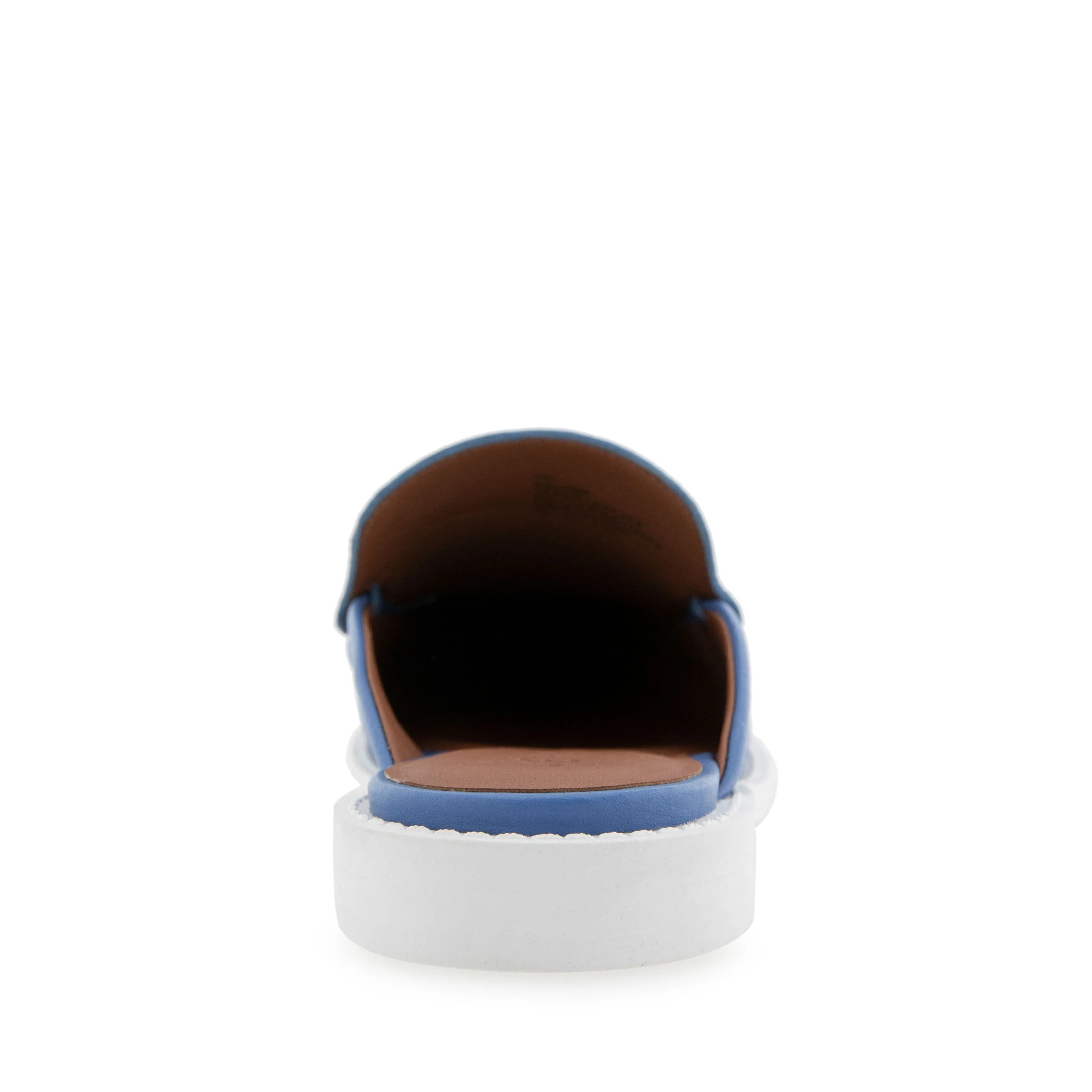 Salome Tailored Mule | Blue Jean Pebbled Leather - Image 4