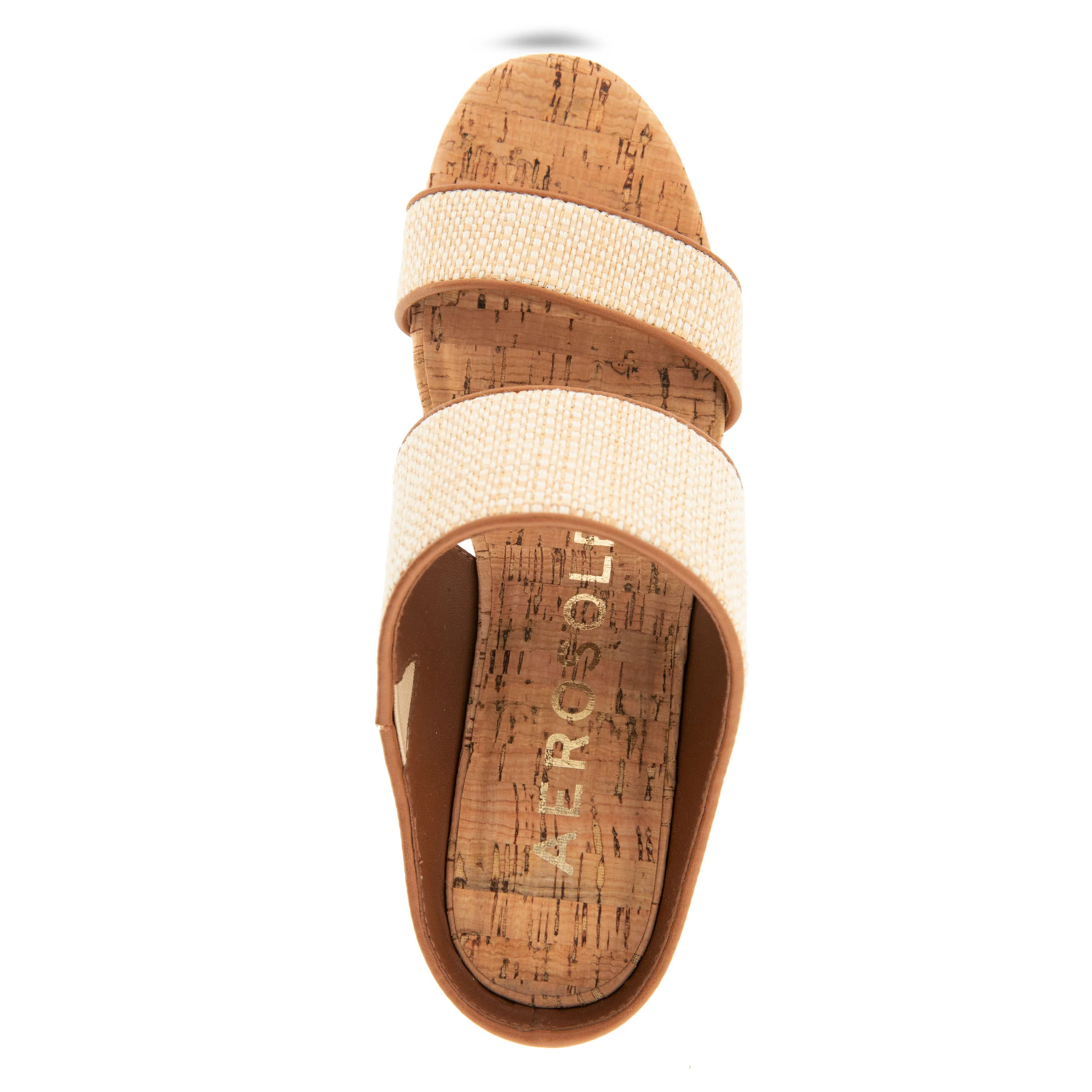 Wheeler Sandal Wedge | Natural/Tan Raffia - Image 3
