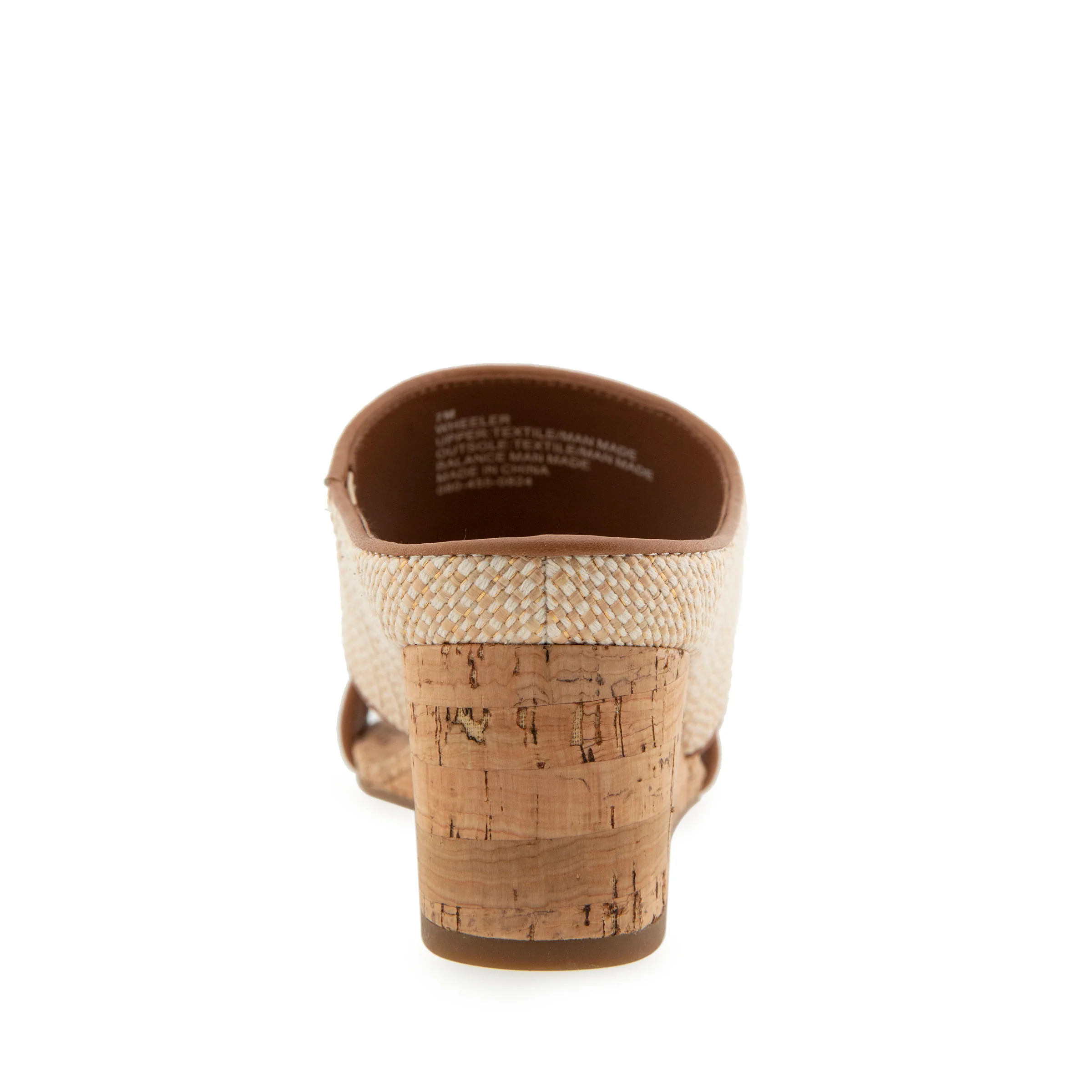 Wheeler Sandal Wedge | Natural/Tan Raffia - Image 4