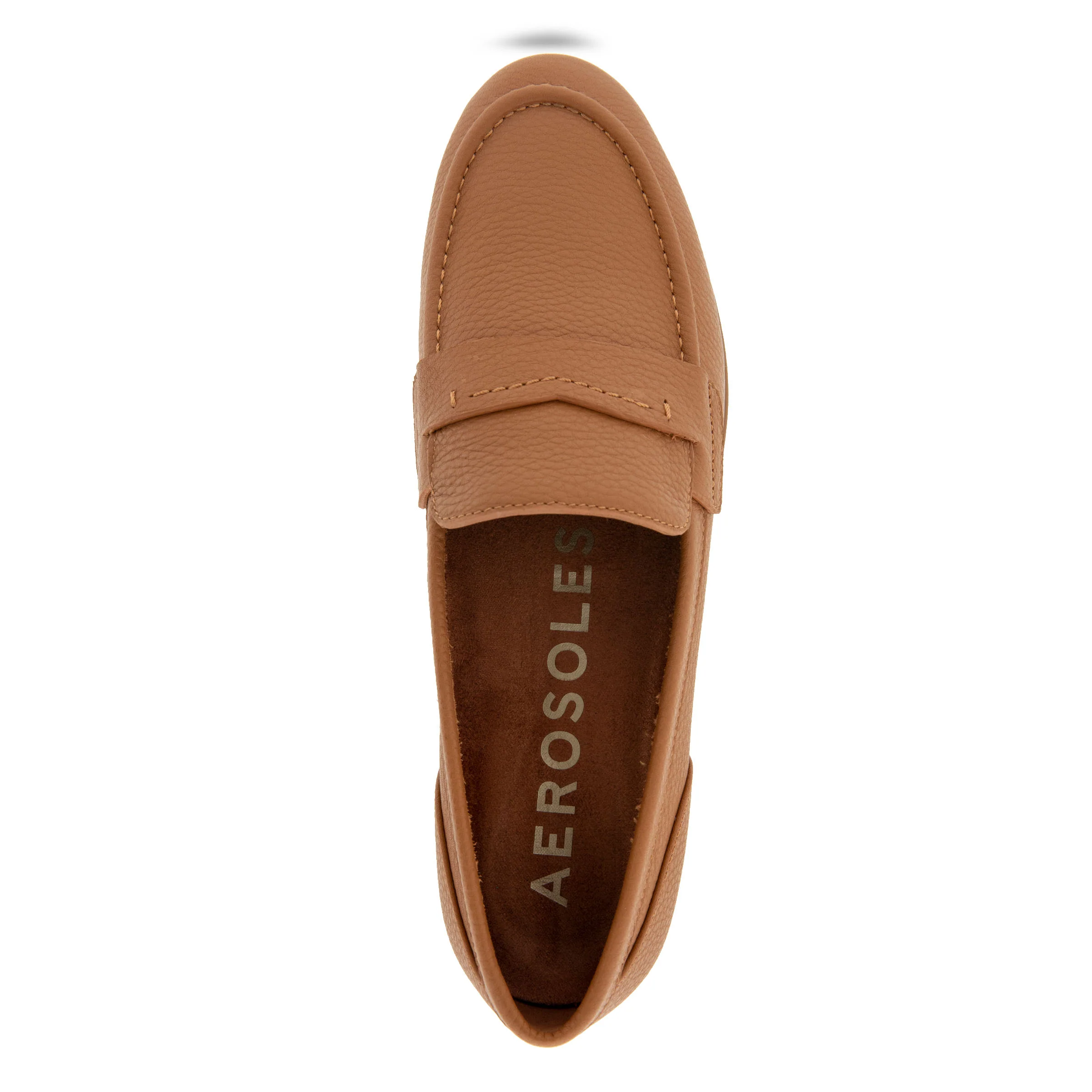 Winona Tailored Loafer | Tan Pebbled Leather - Image 3