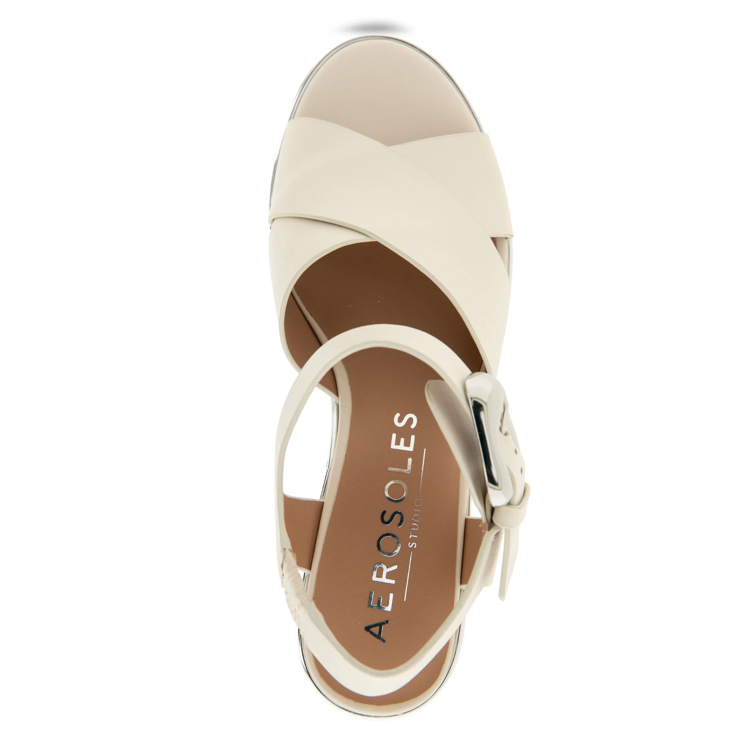 Zephyr Sandal Dress Platform | Eggnog Leather - Image 3