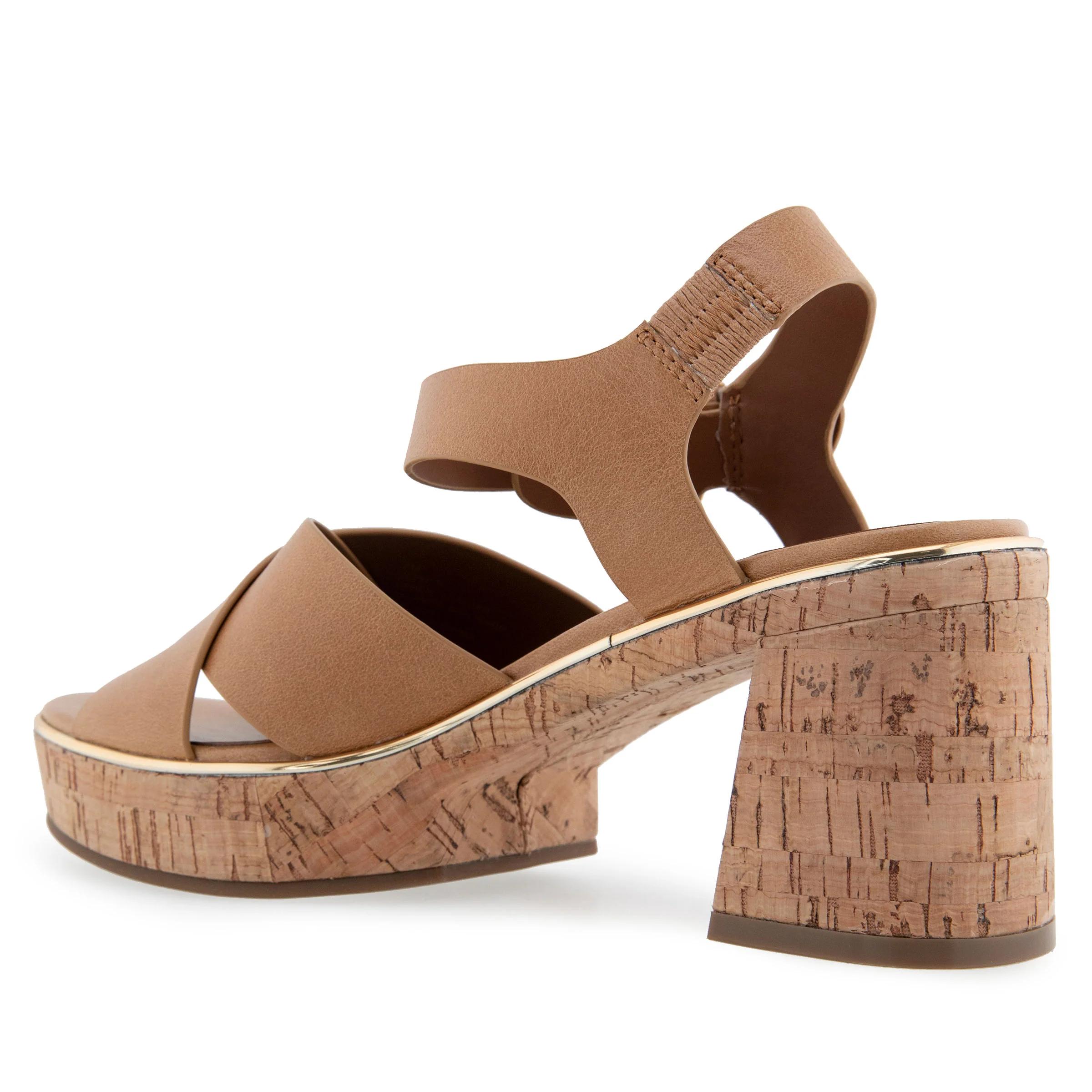 Zephyr Sandal Dress Platform | Tan Burnished Leather - Image 2