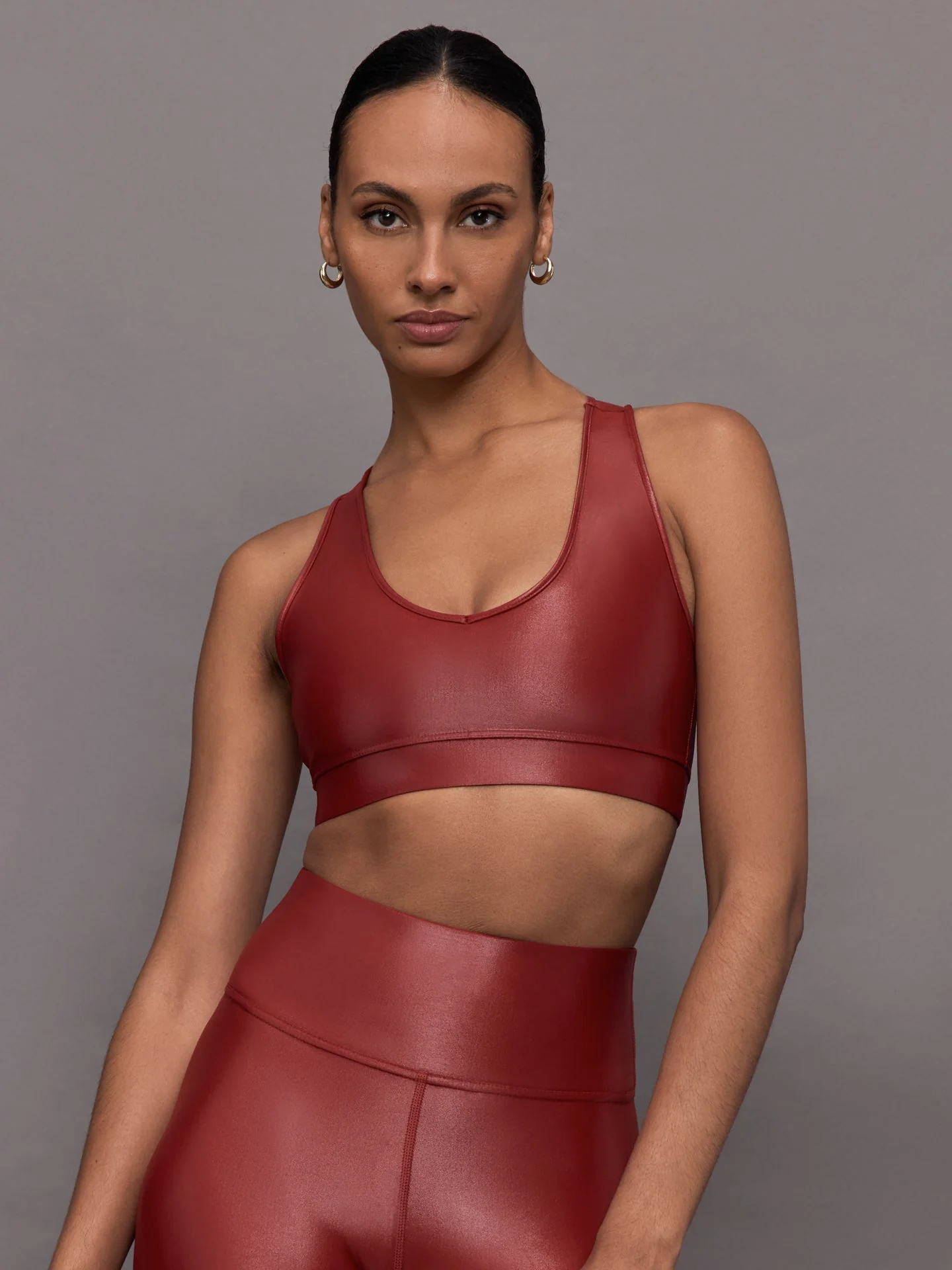 Carbon38 | Action Bra 2.0 in Takara Shine | Red Dahlia