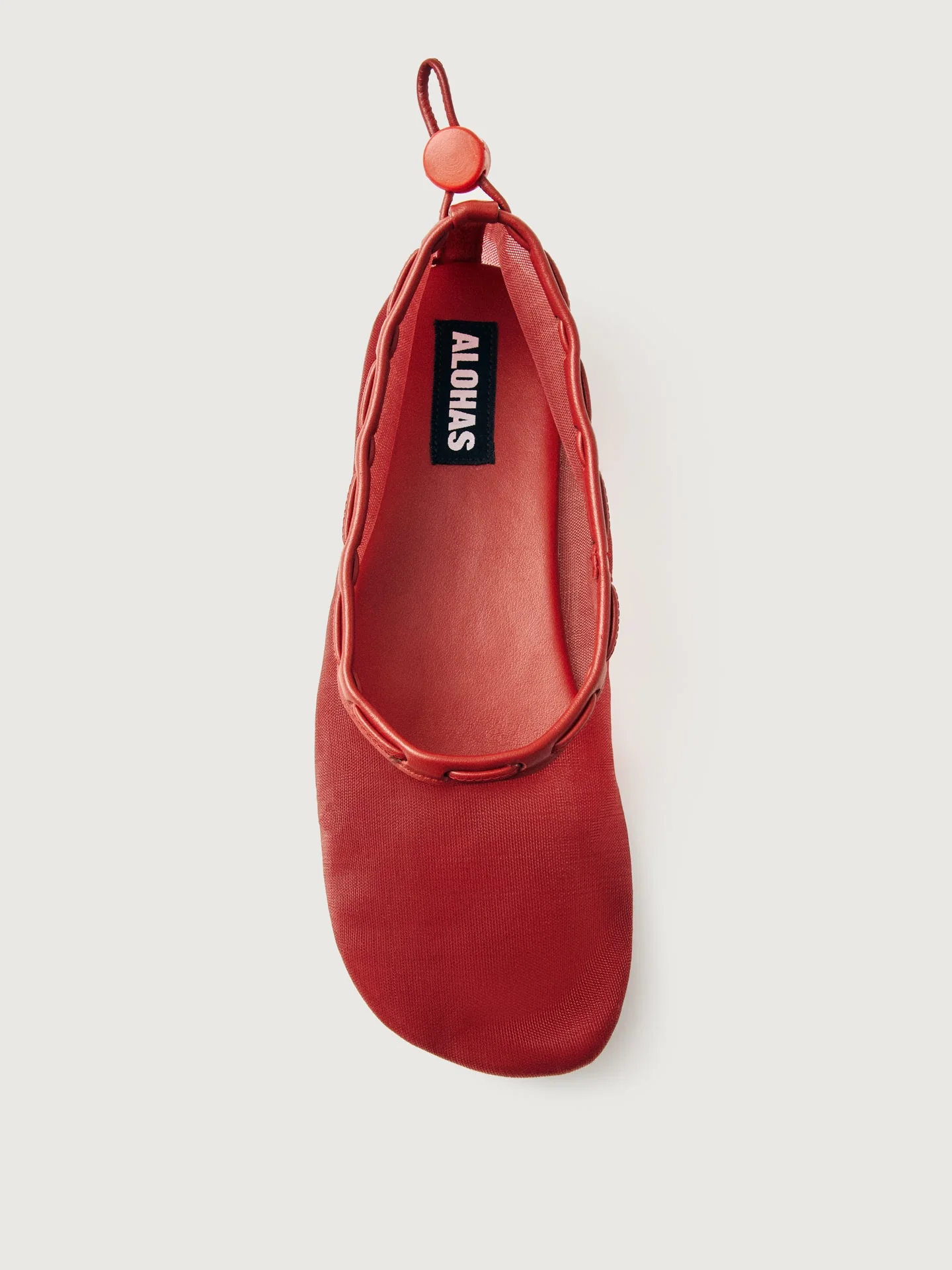 Alohas | Gill Mesh Ballet | Red Mesh Leather - Image 2