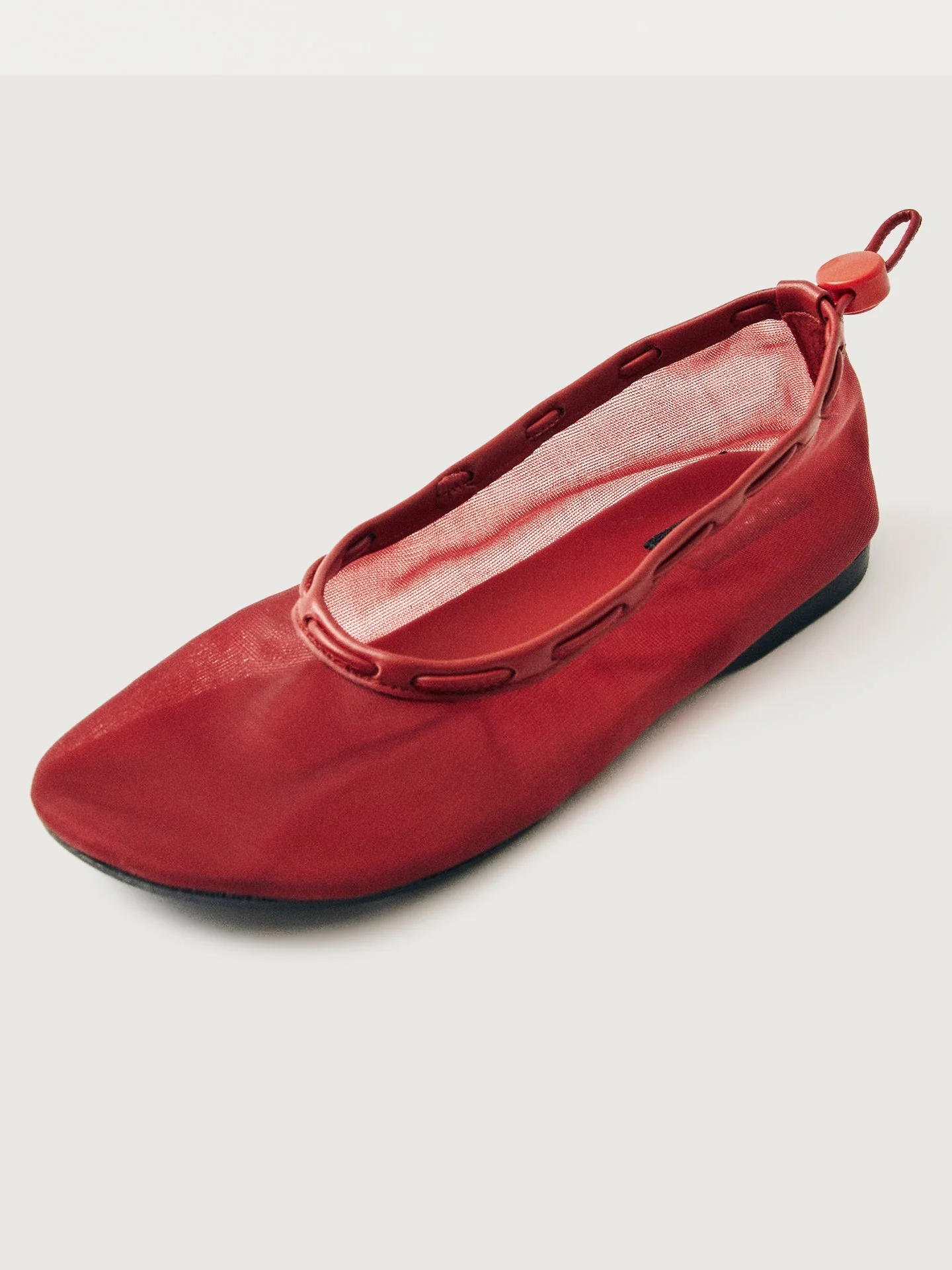 Alohas | Gill Mesh Ballet | Red Mesh Leather - Image 3
