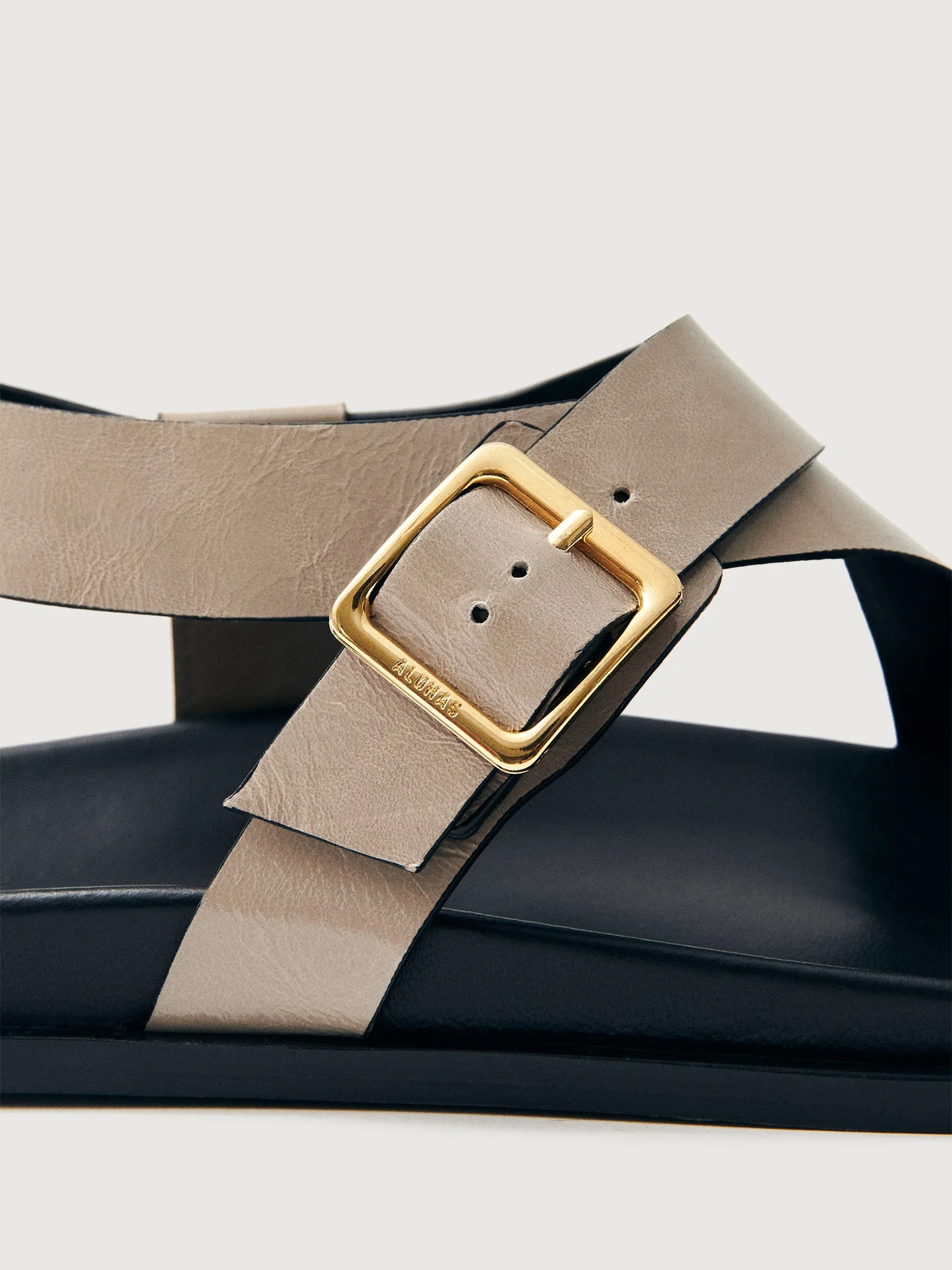 Alohas | Siren Sandal | Onix Stone Beige Leather - Image 4